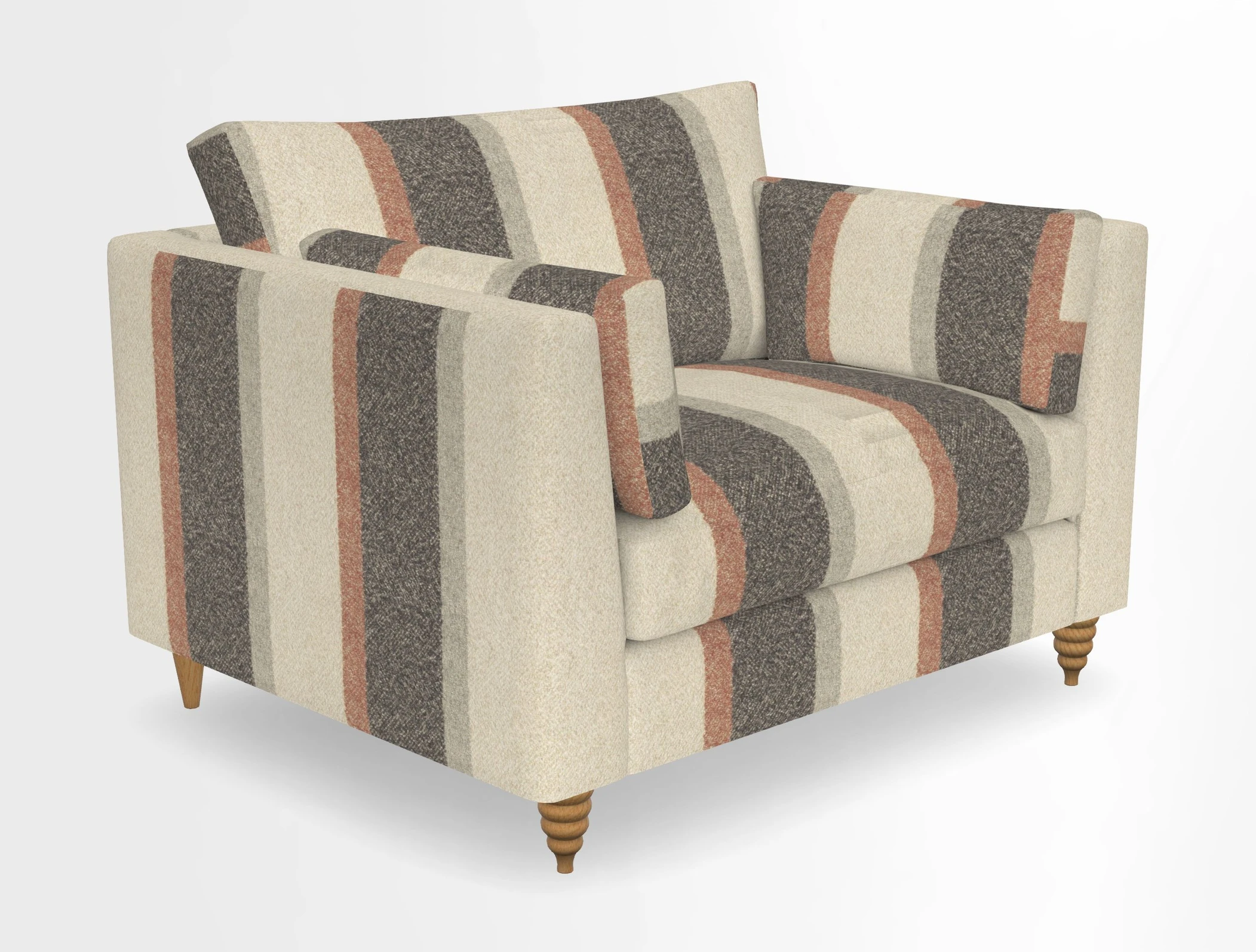 Saltdean snuggler in Linwood Tango Velvet Rosewood