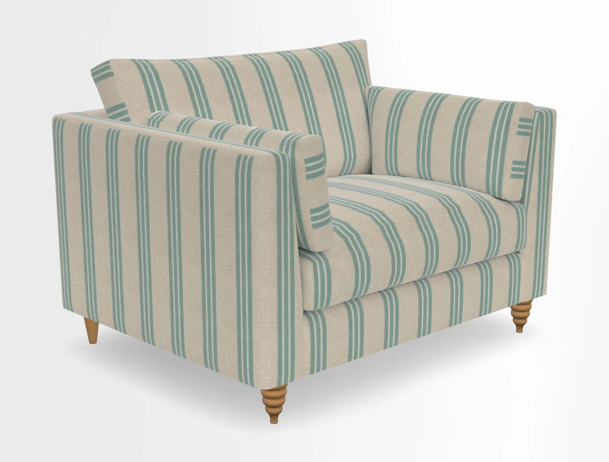 Saltdean snuggler in Linwood Tango Velvet Rosewood