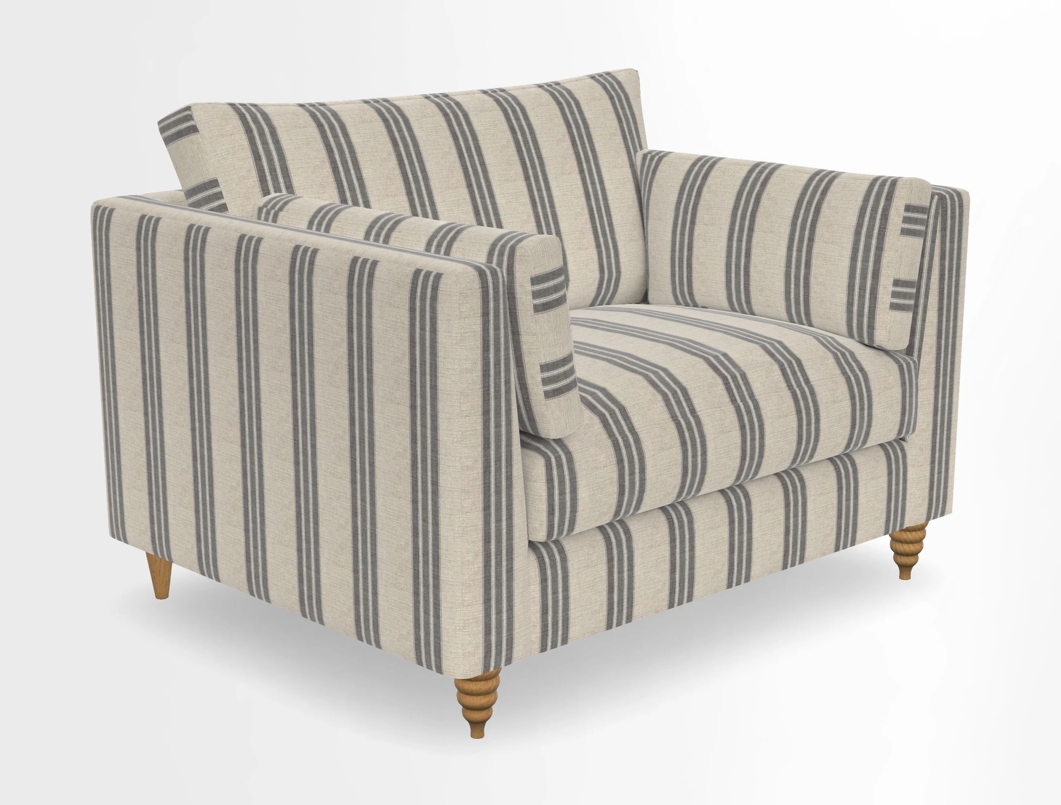 Saltdean snuggler in Linwood Tango Velvet Rosewood