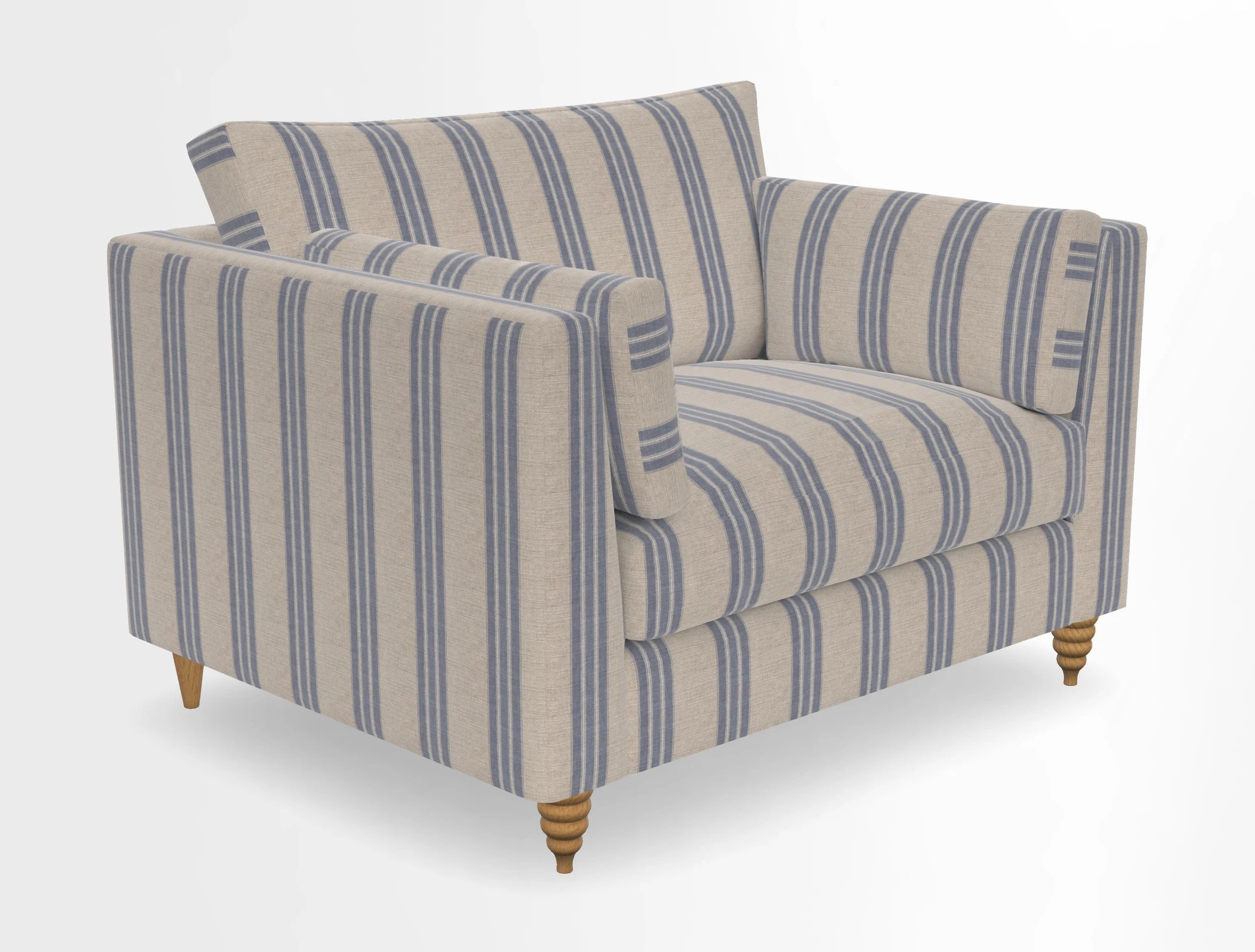 Saltdean snuggler in Linwood Tango Velvet Rosewood