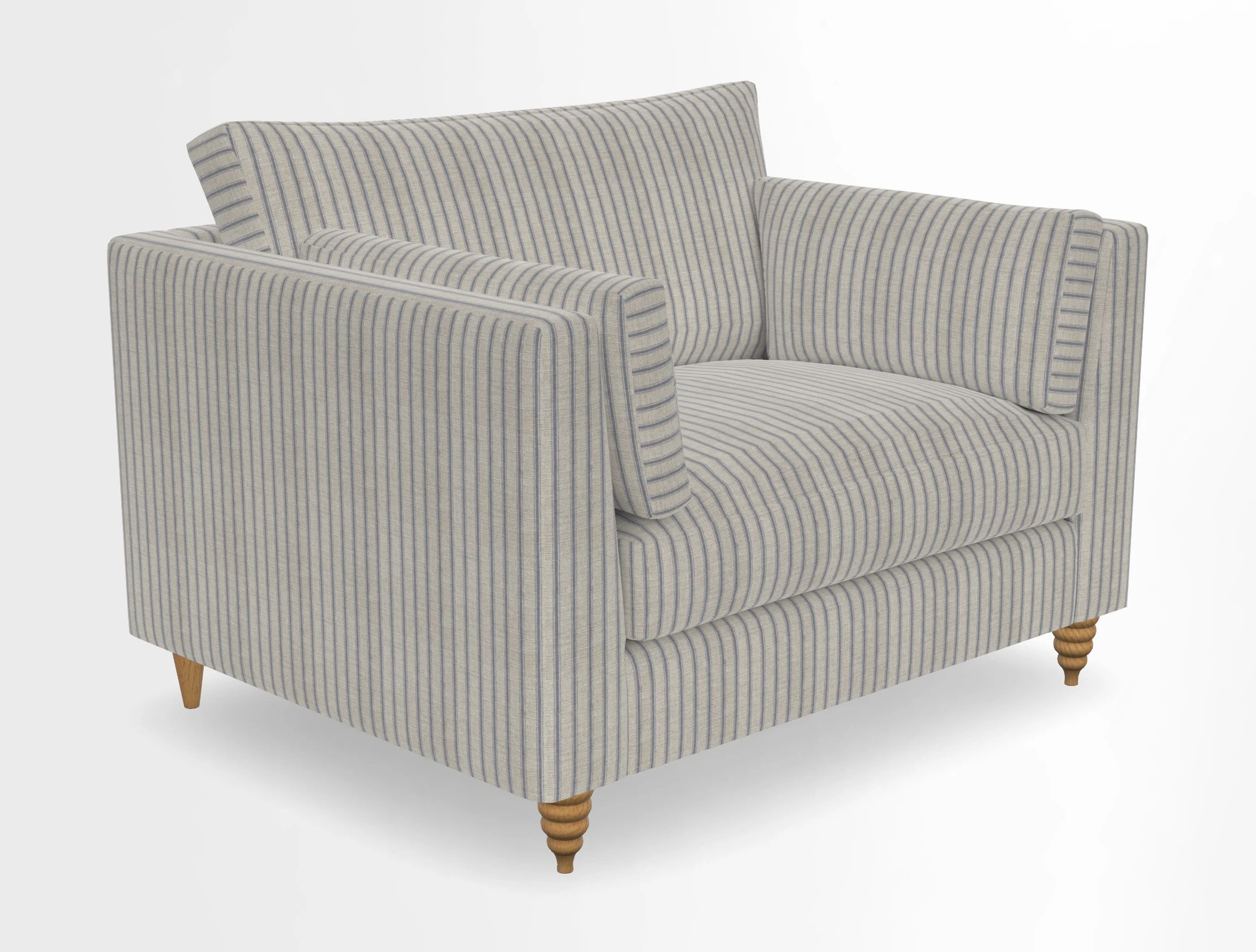 Saltdean snuggler in Linwood Tango Velvet Rosewood