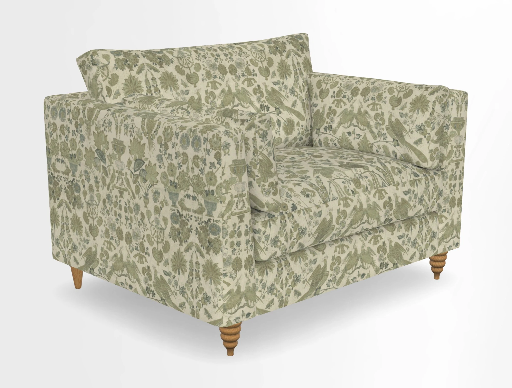 Saltdean snuggler in Linwood Tango Velvet Rosewood