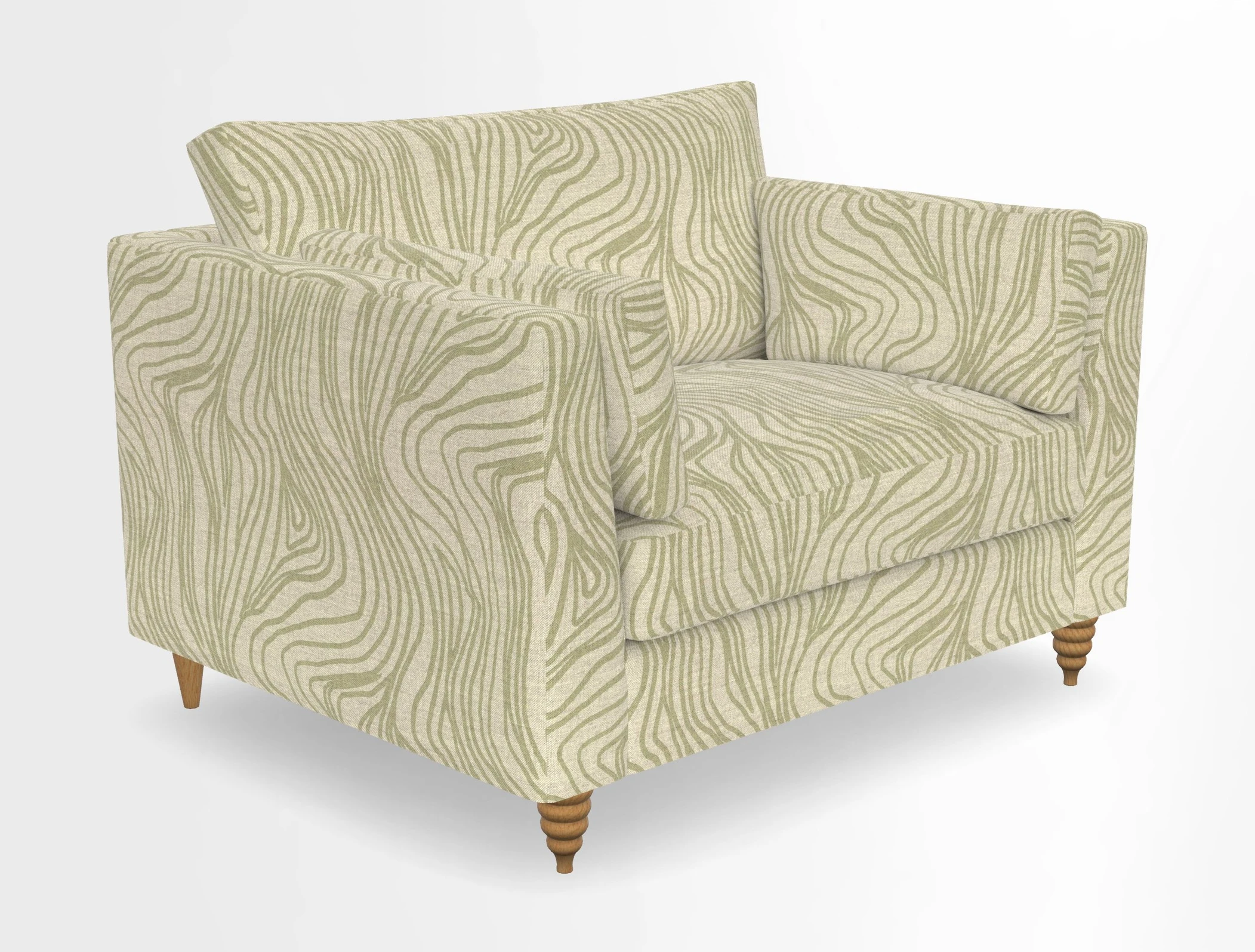 Saltdean snuggler in Linwood Tango Velvet Rosewood