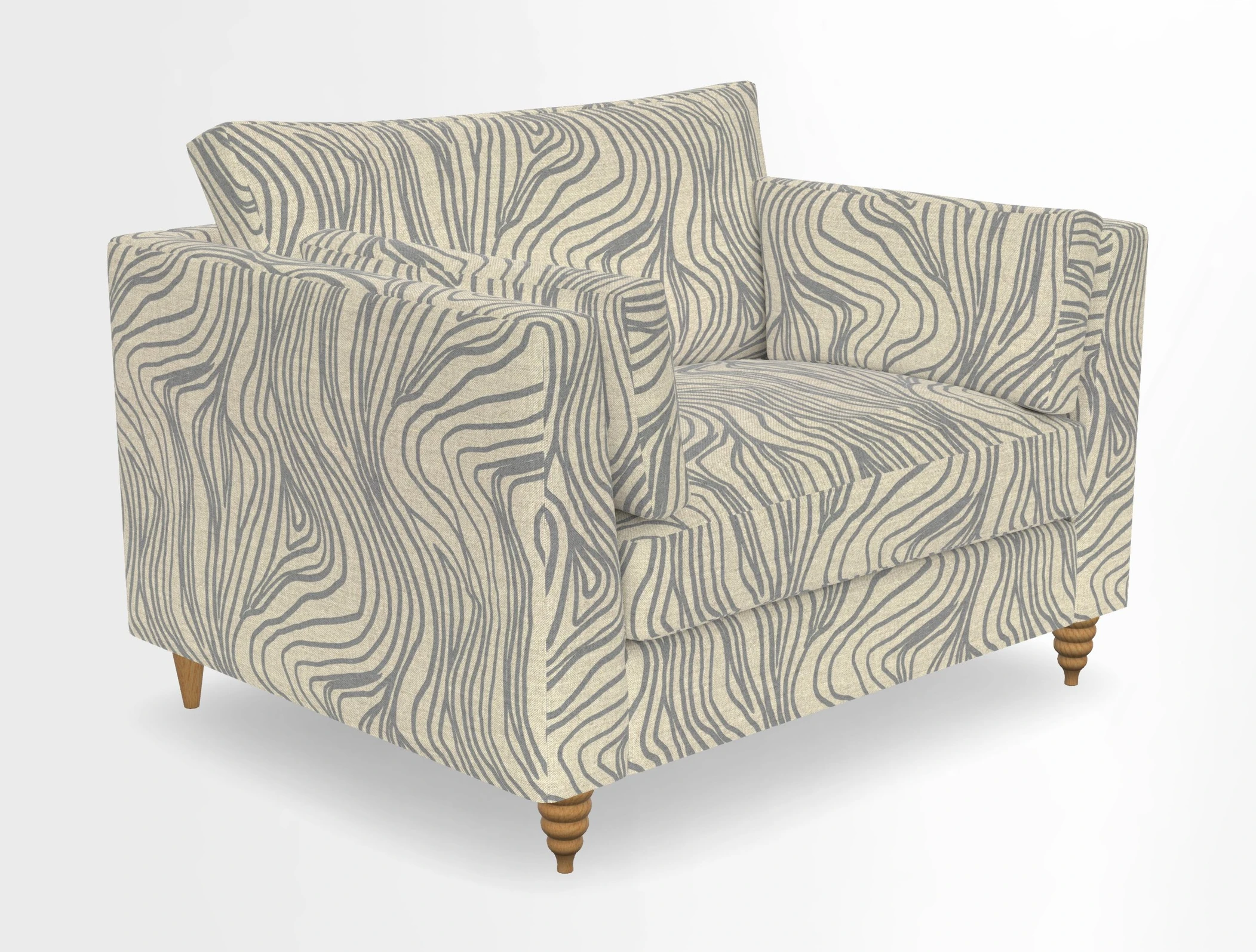 Saltdean snuggler in Linwood Tango Velvet Rosewood