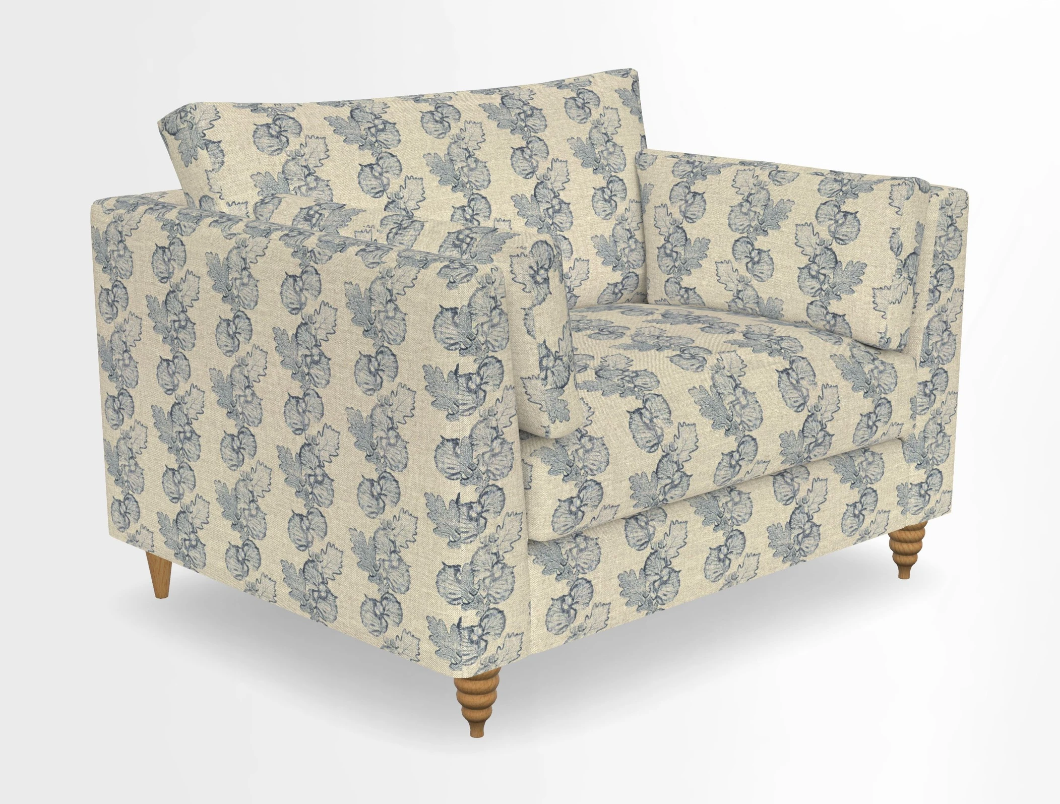 Saltdean snuggler in Linwood Tango Velvet Rosewood