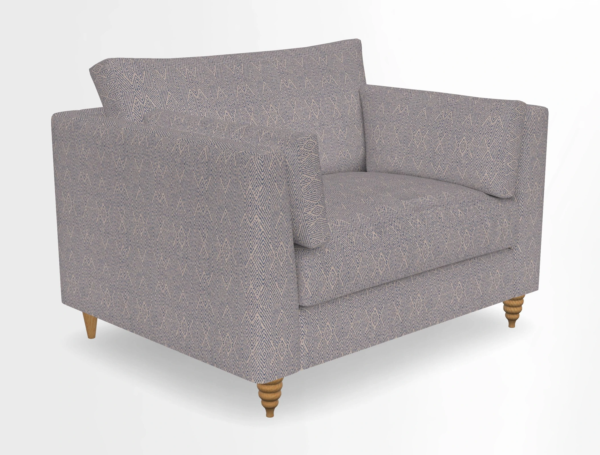 Saltdean snuggler in Linwood Tango Velvet Rosewood