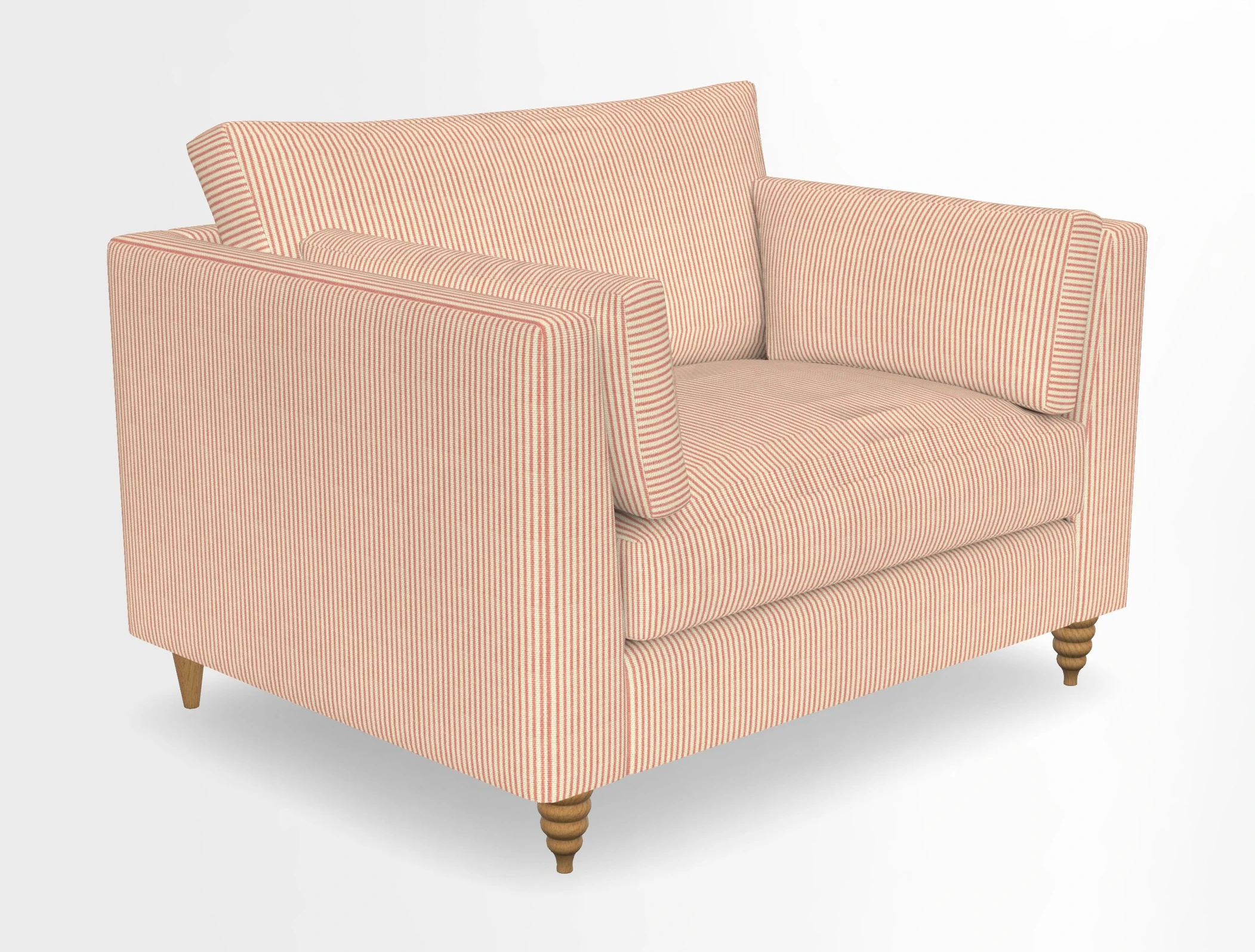 Saltdean snuggler in Linwood Tango Velvet Rosewood