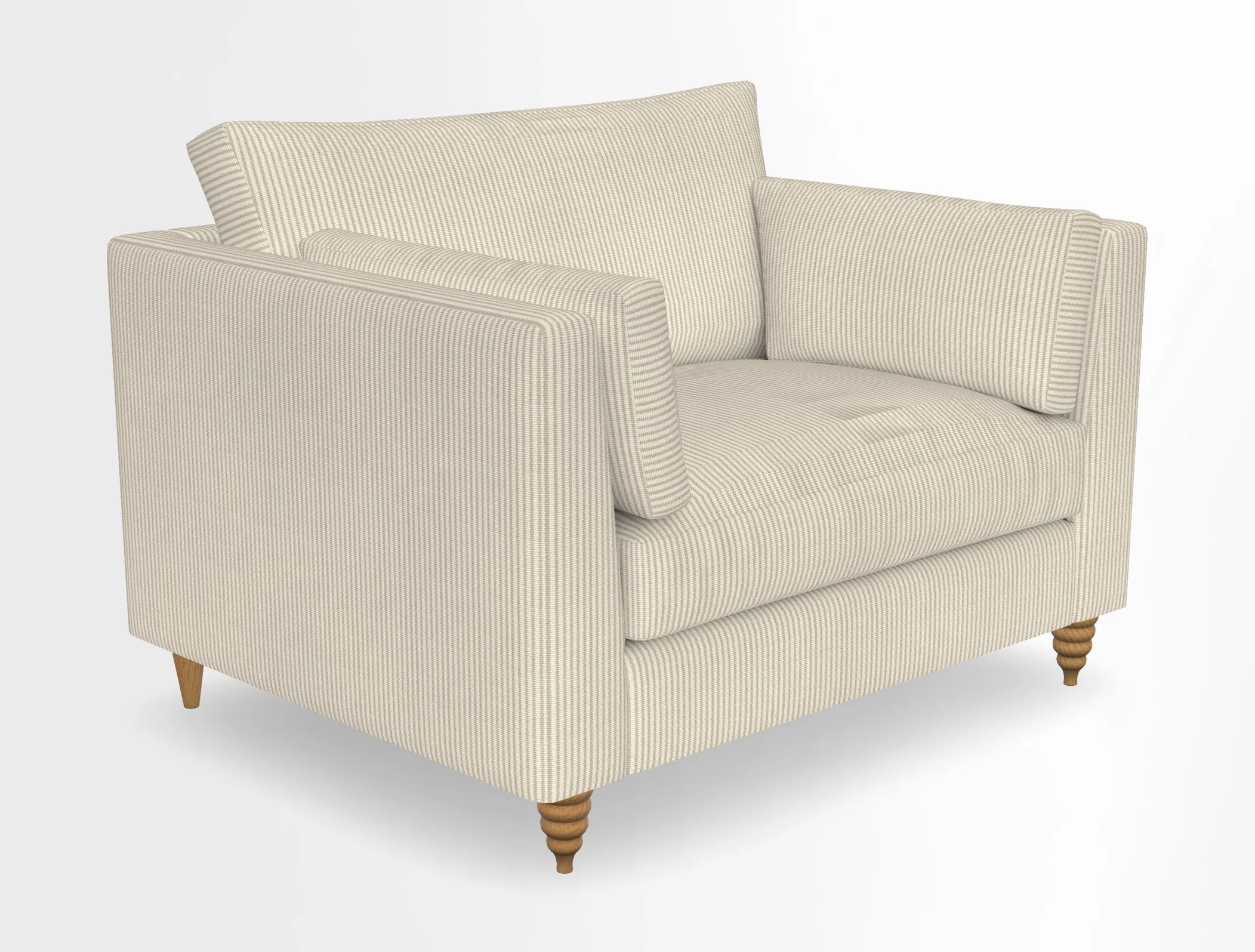 Saltdean snuggler in Linwood Tango Velvet Rosewood