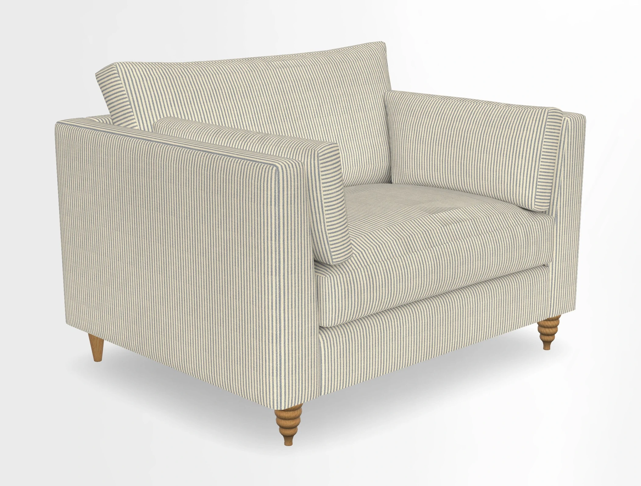 Saltdean snuggler in Linwood Tango Velvet Rosewood