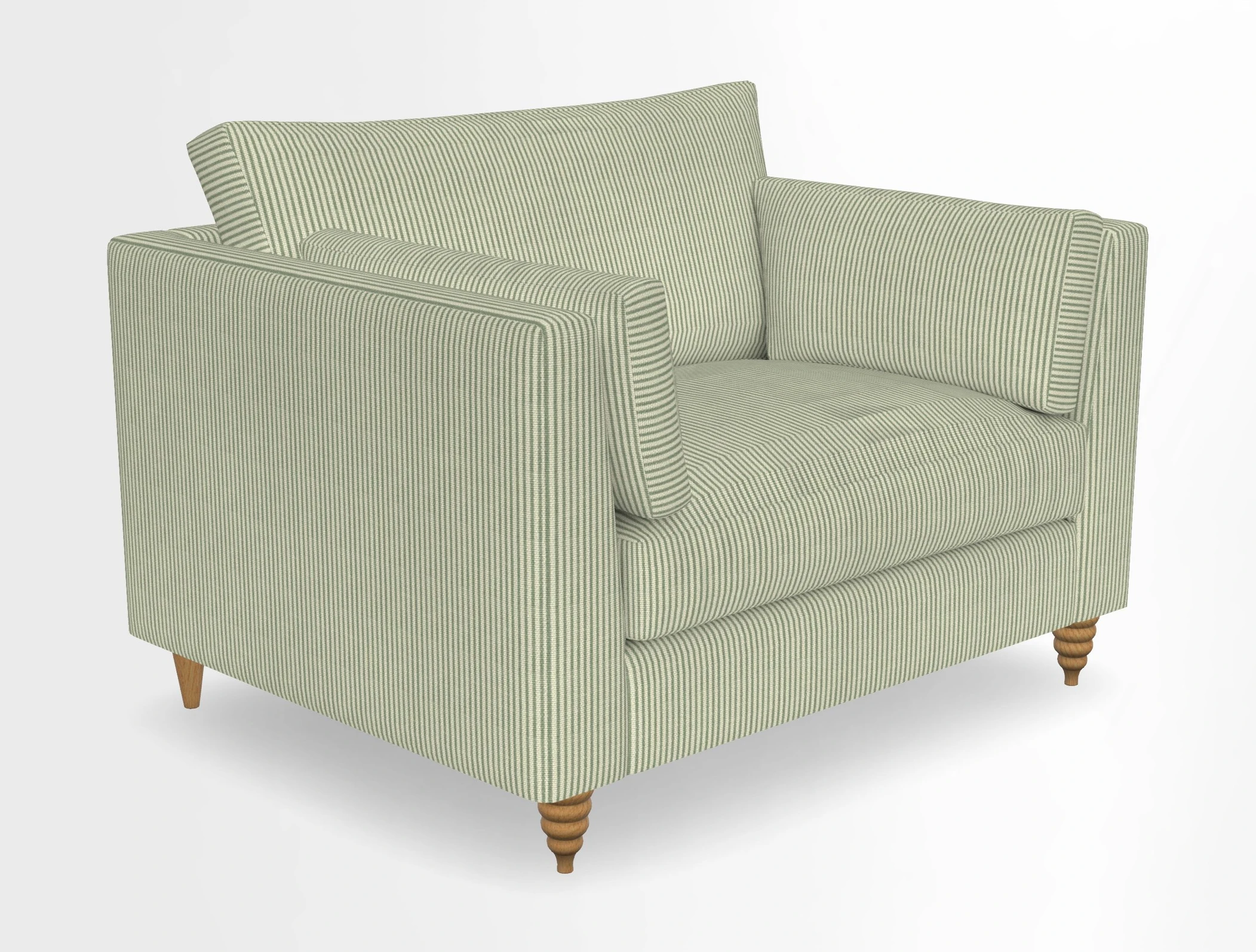 Saltdean snuggler in Linwood Tango Velvet Rosewood