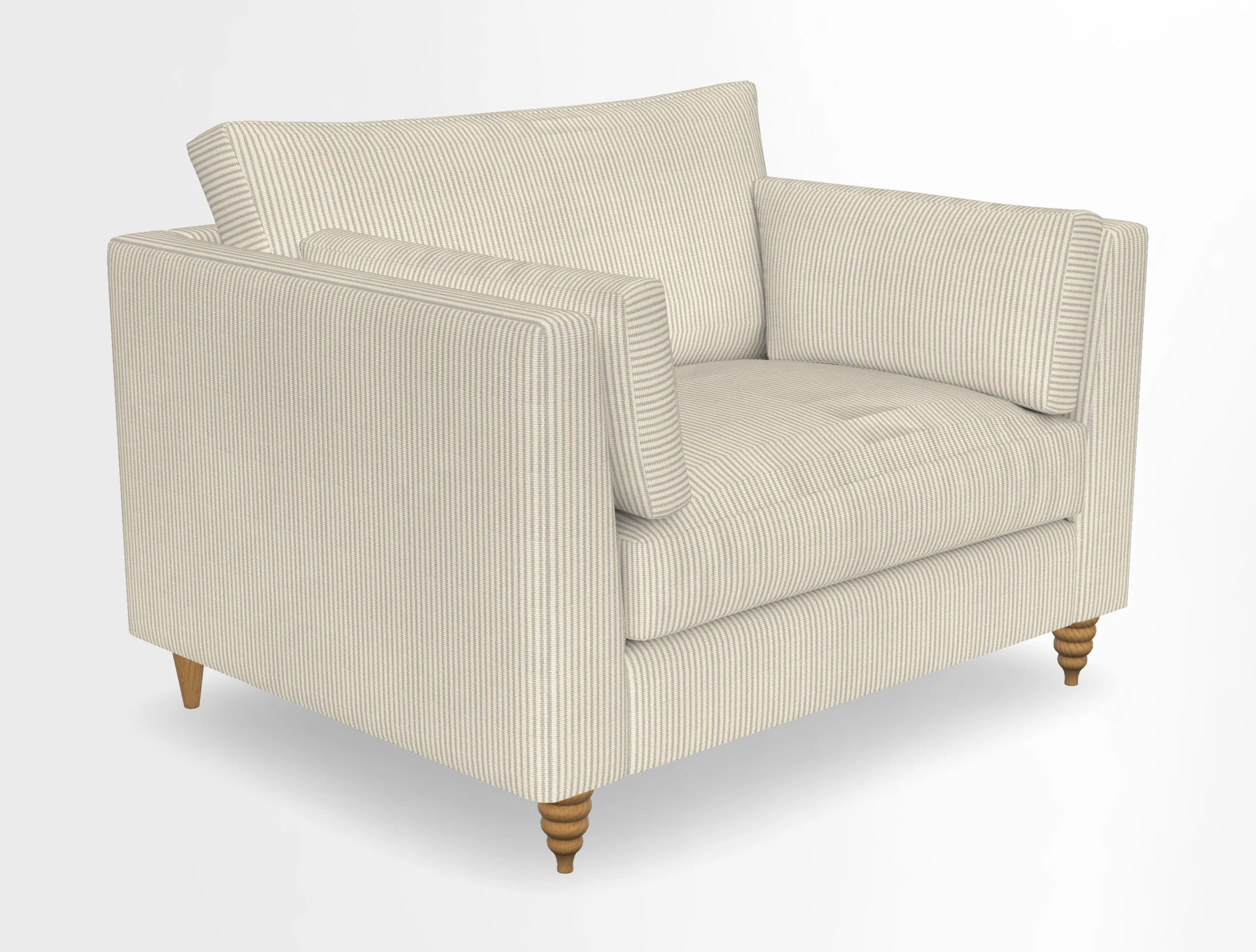 Saltdean snuggler in Linwood Tango Velvet Rosewood