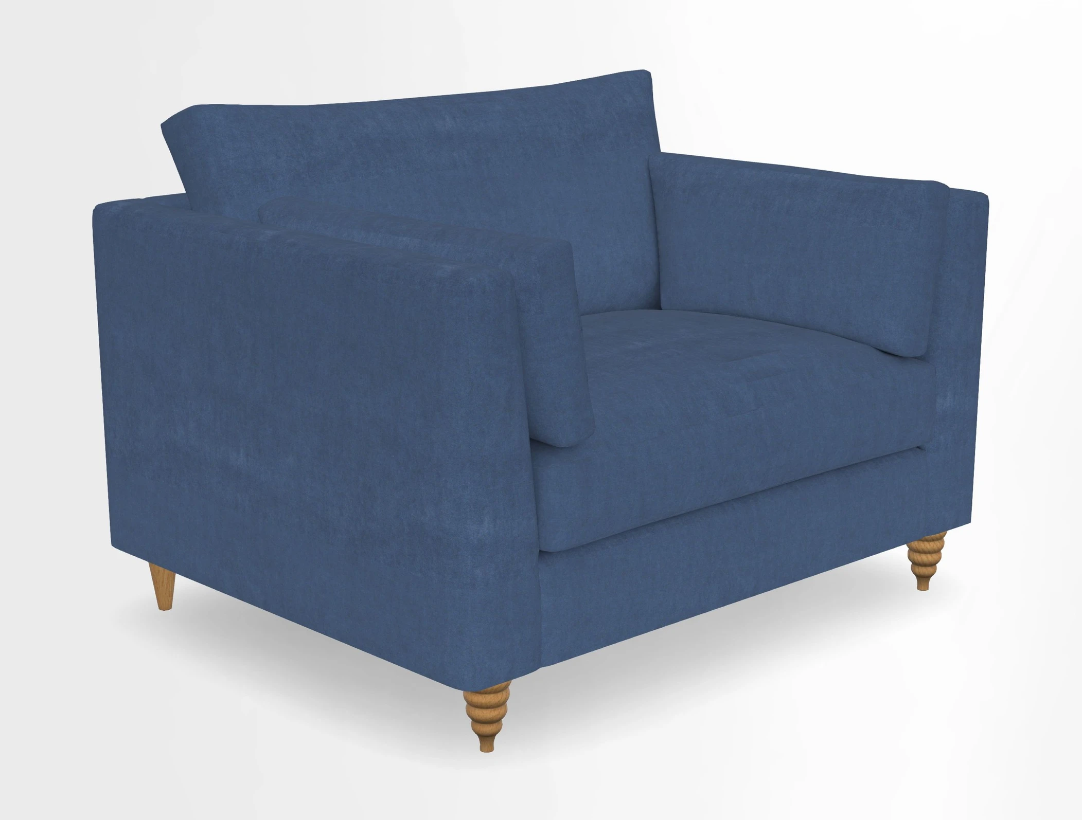 Saltdean snuggler in Linwood Tango Velvet Rosewood