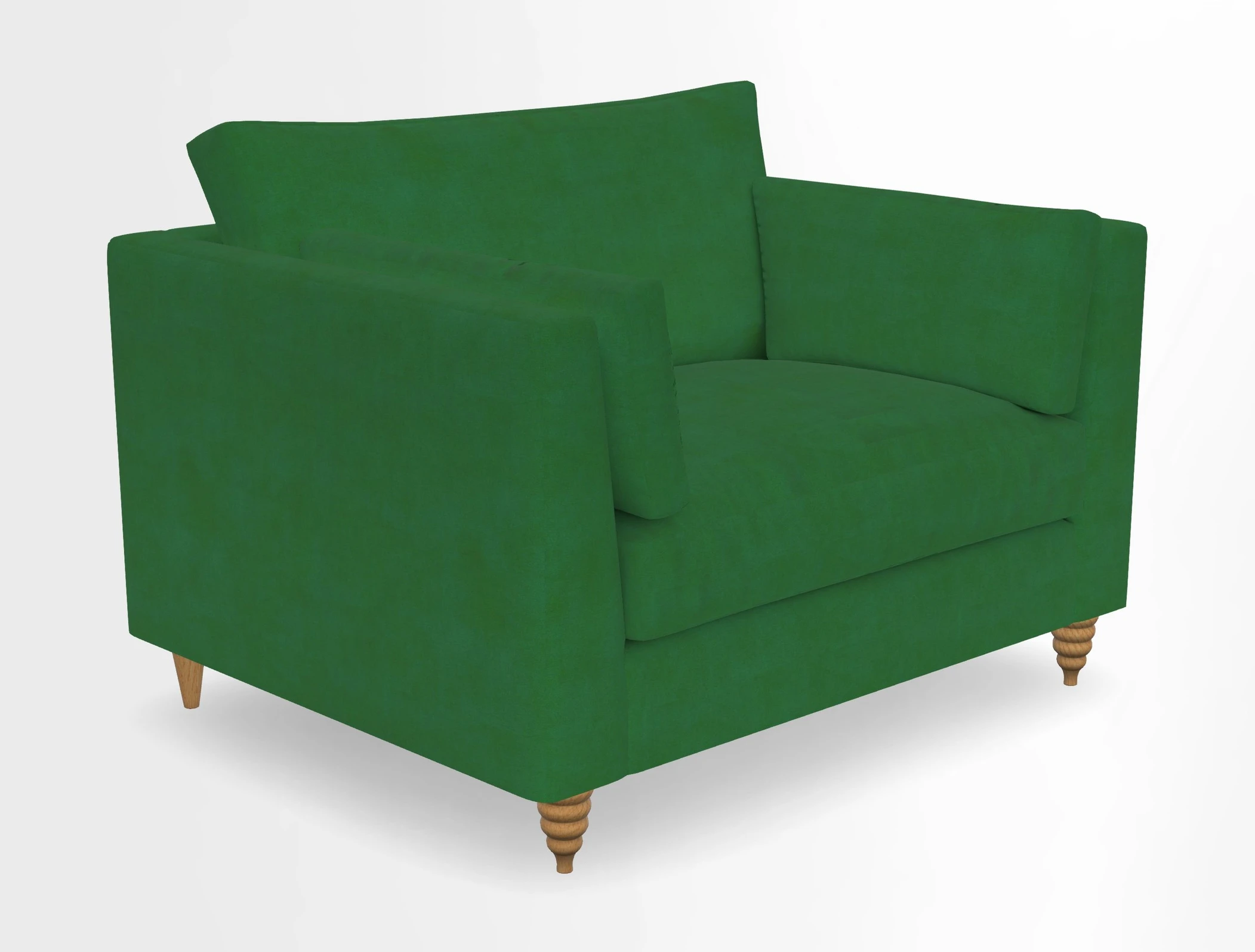 Saltdean snuggler in Linwood Tango Velvet Rosewood