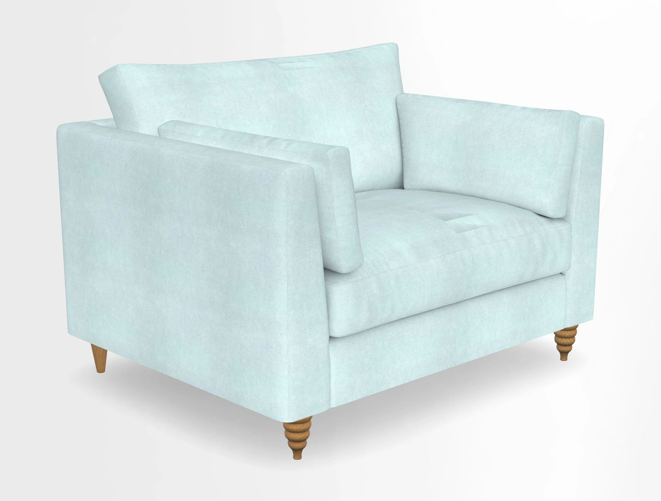 Saltdean snuggler in Linwood Tango Velvet Rosewood