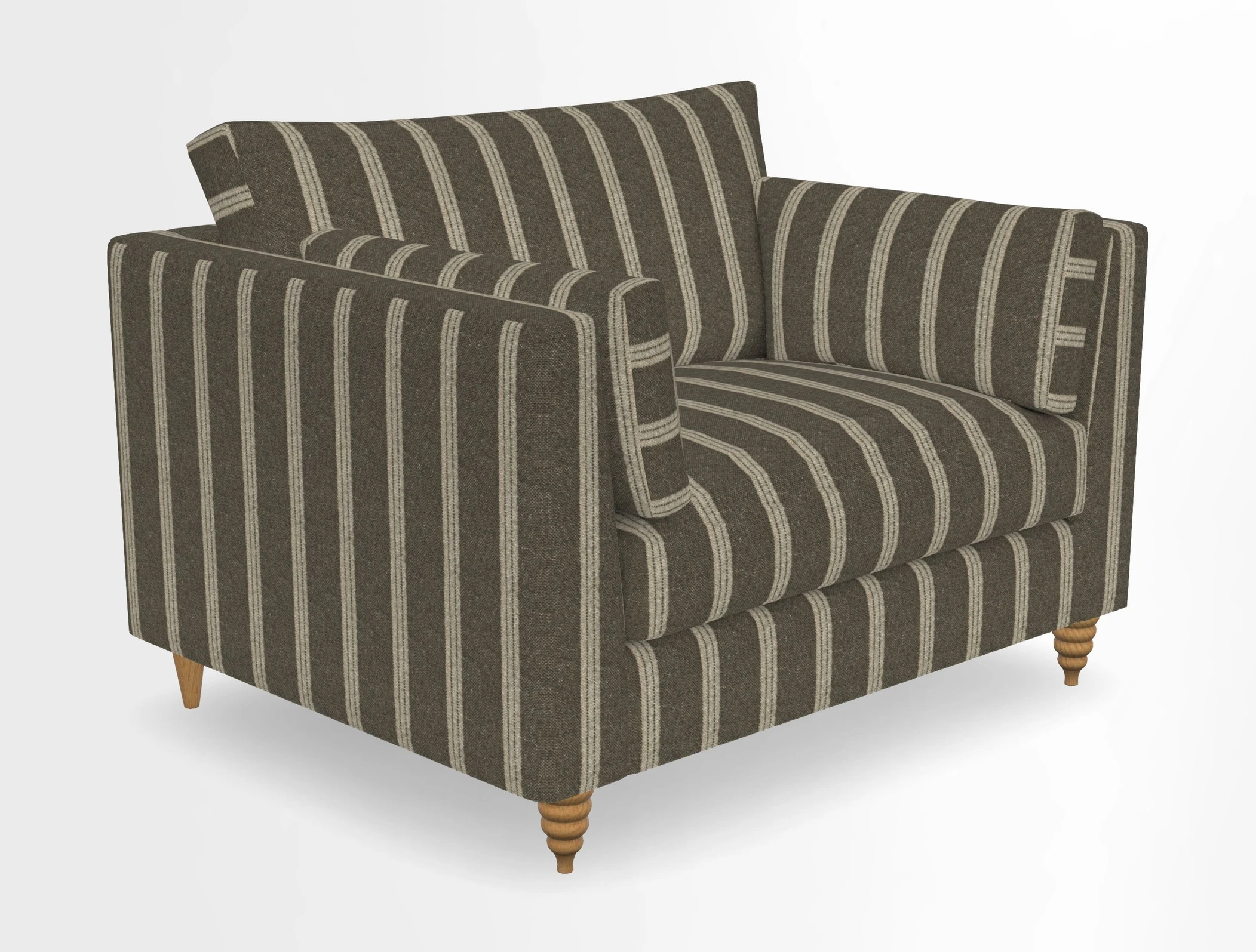 Saltdean snuggler in Linwood Tango Velvet Rosewood