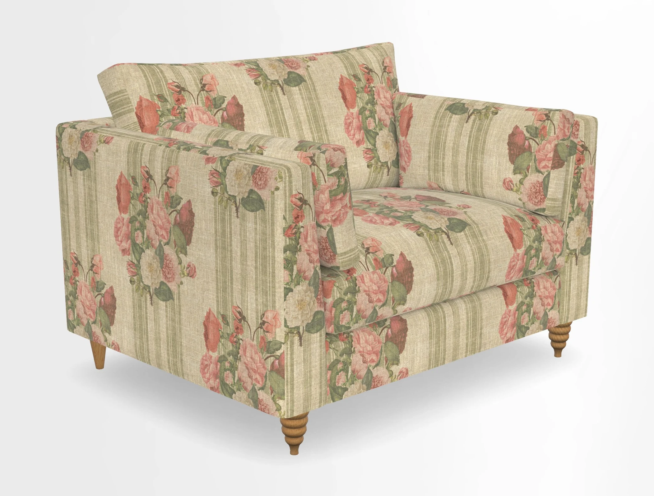 Saltdean snuggler in Linwood Tango Velvet Rosewood