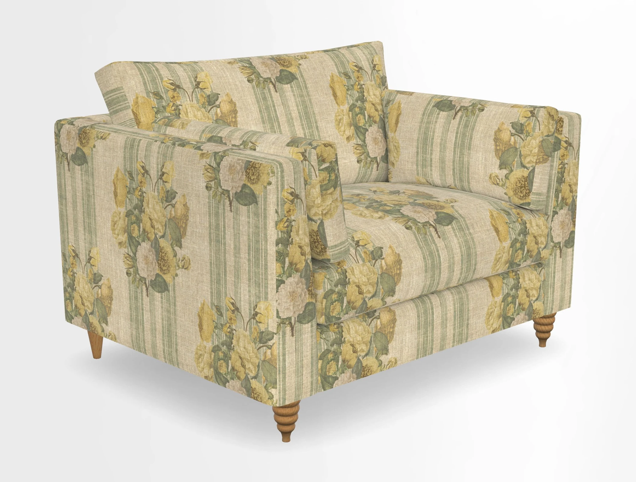 Saltdean snuggler in Linwood Tango Velvet Rosewood