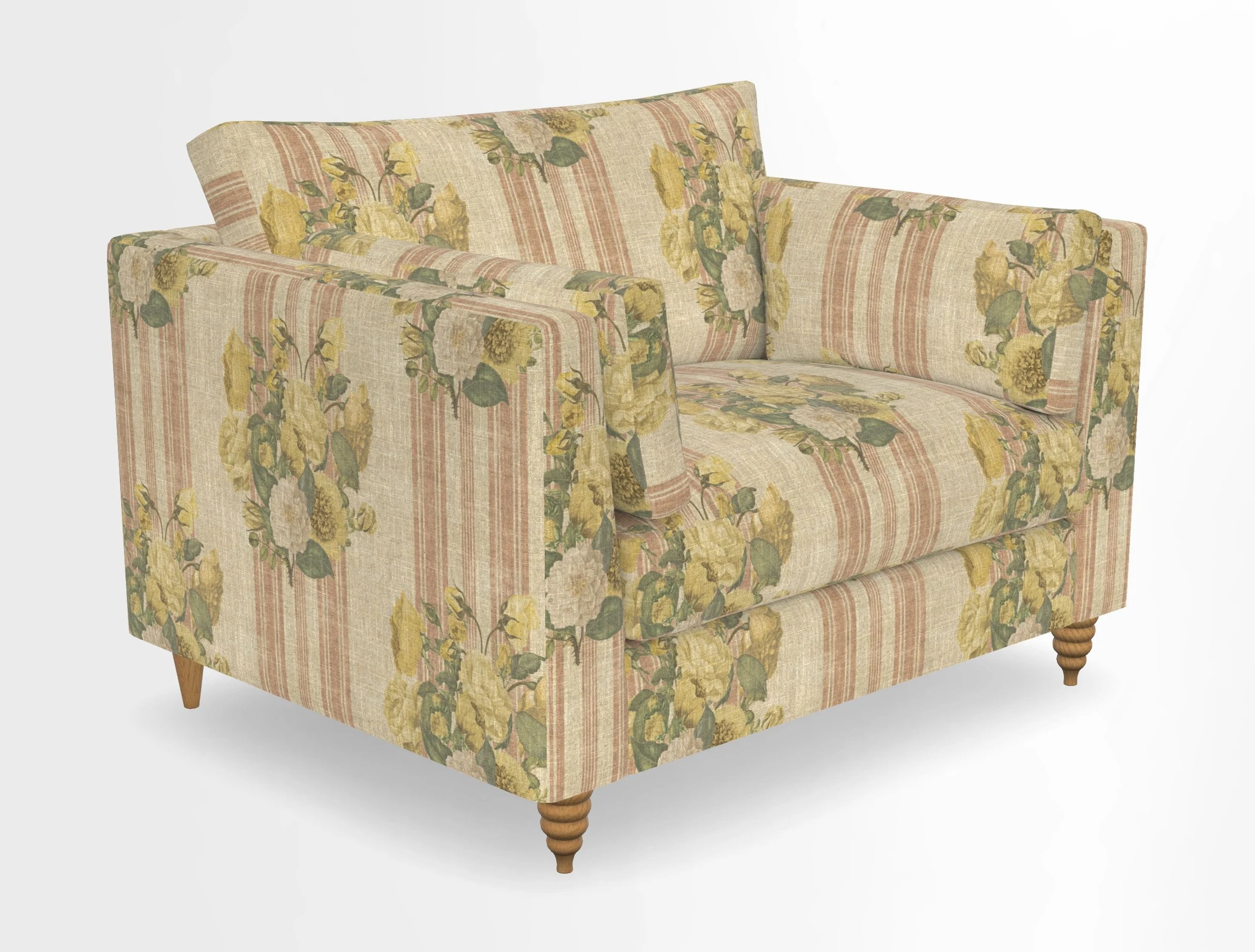 Saltdean snuggler in Linwood Tango Velvet Rosewood