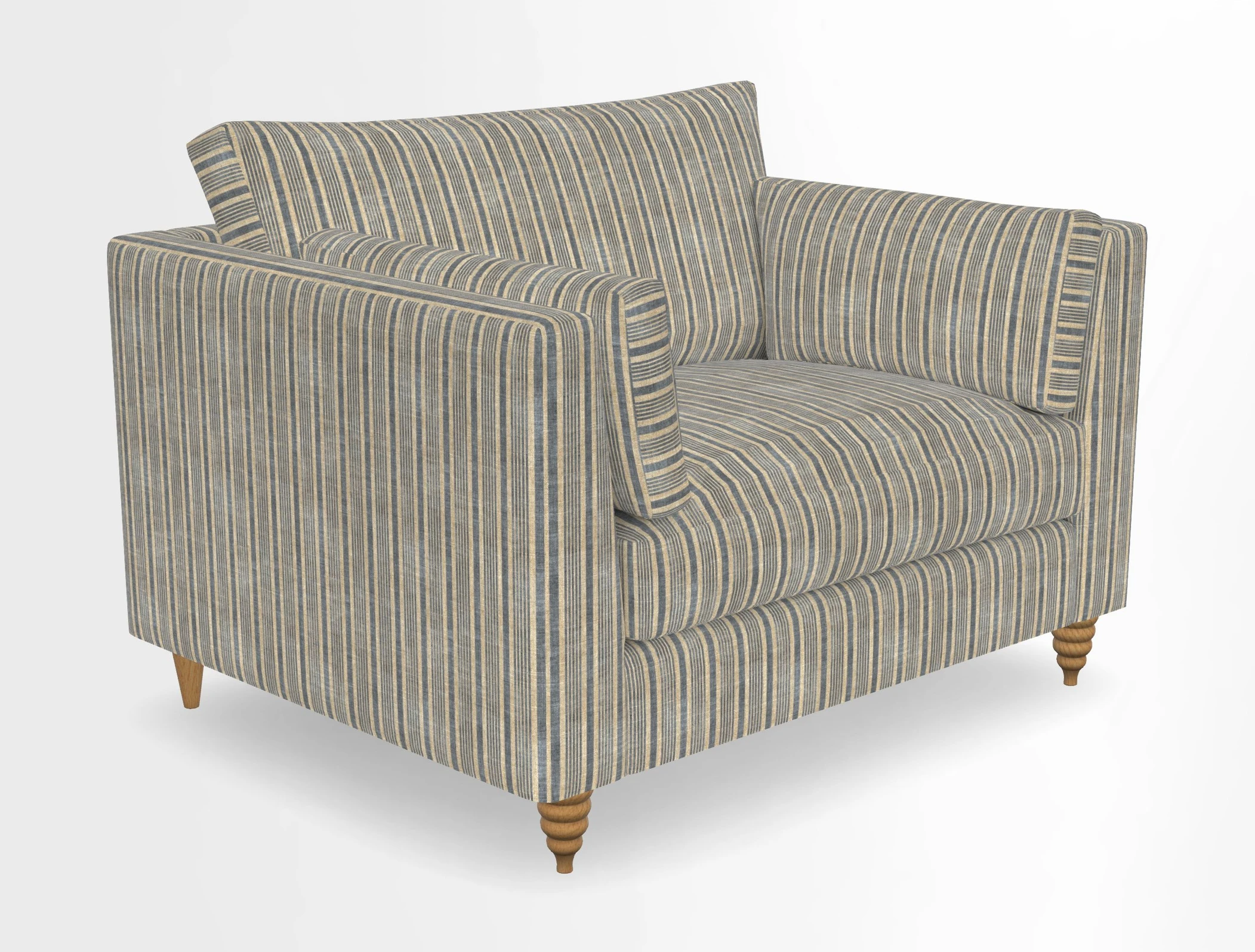 Saltdean snuggler in Linwood Tango Velvet Rosewood