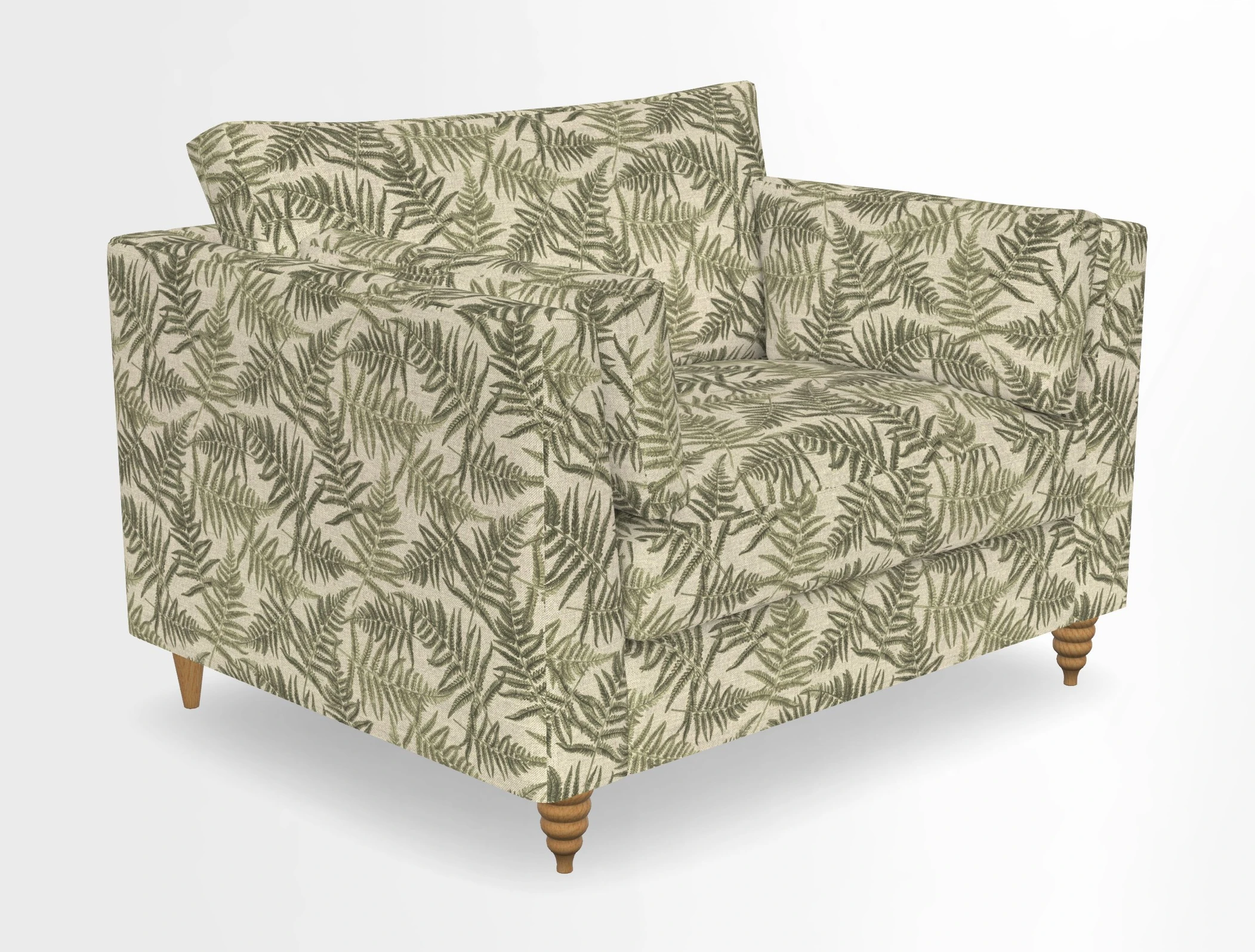 Saltdean snuggler in Linwood Tango Velvet Rosewood