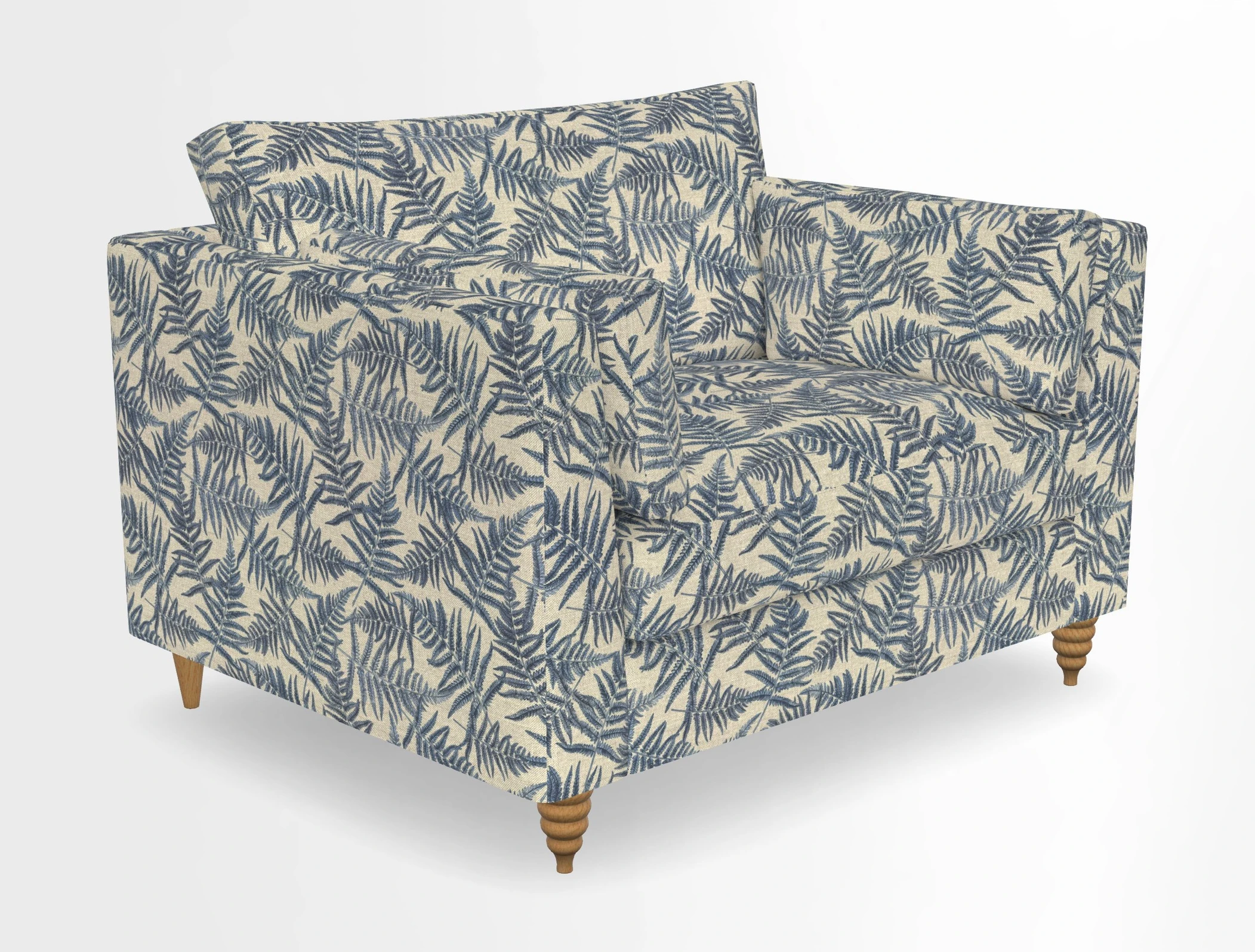 Saltdean snuggler in Linwood Tango Velvet Rosewood