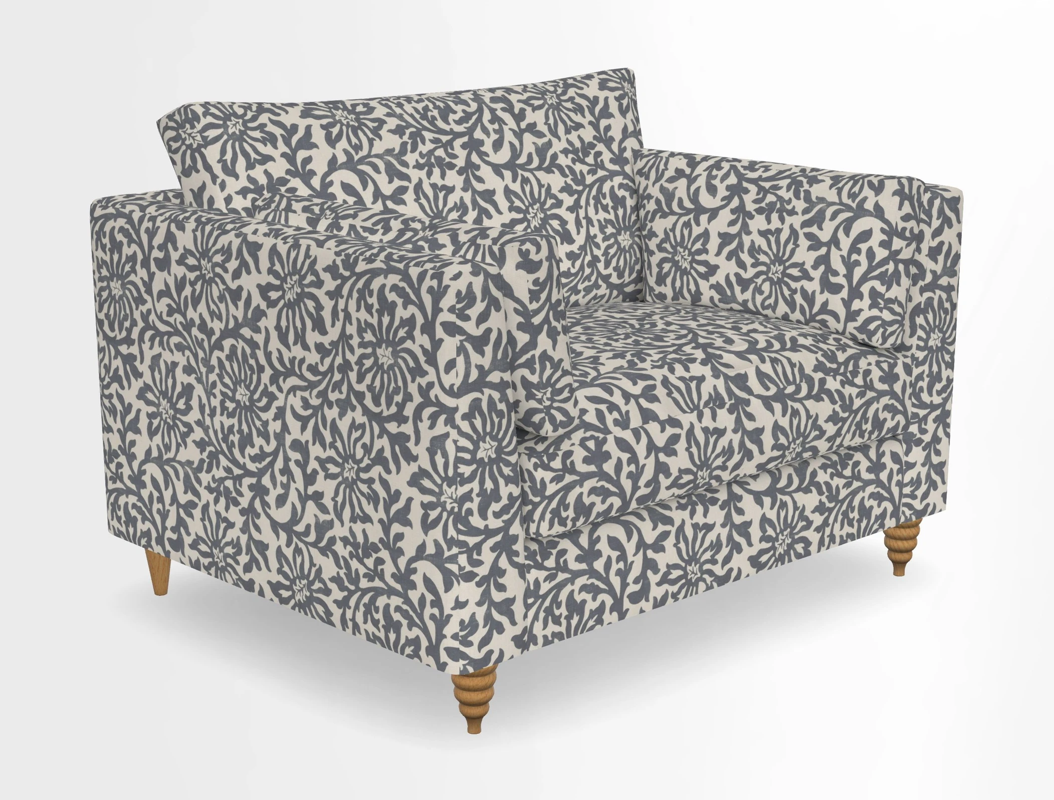 Saltdean snuggler in Linwood Tango Velvet Rosewood