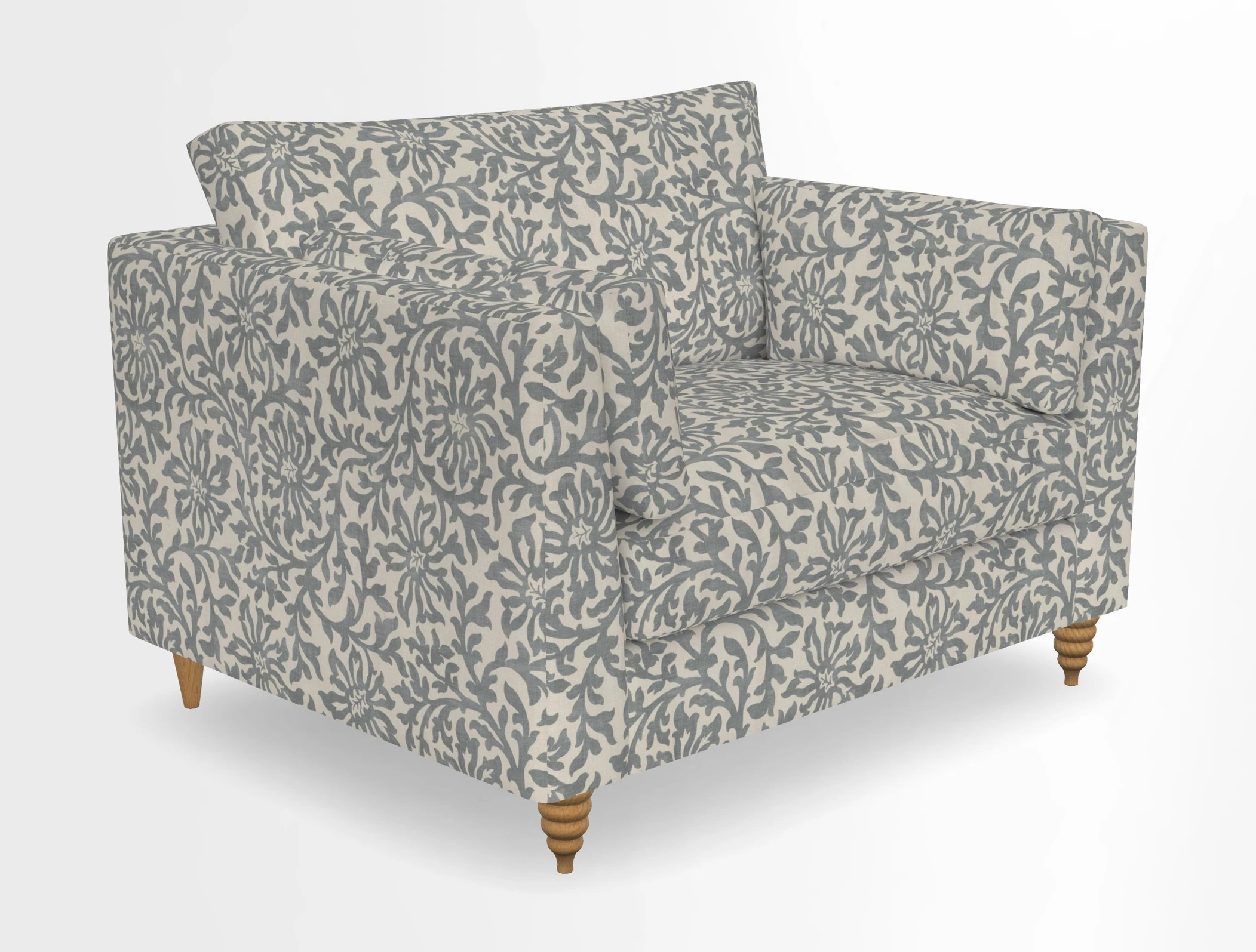 Saltdean snuggler in Linwood Tango Velvet Rosewood