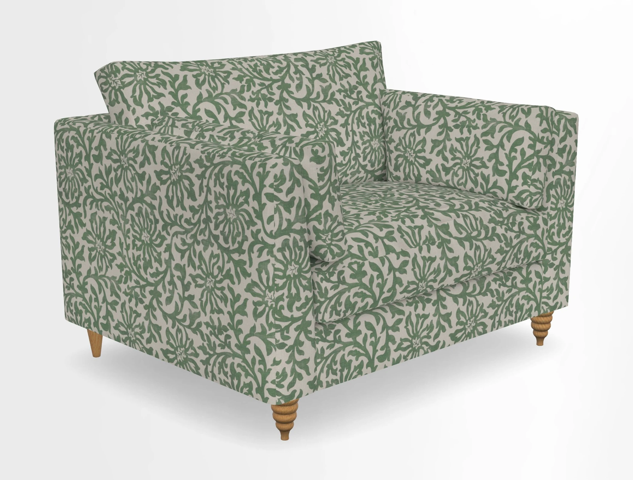 Saltdean snuggler in Linwood Tango Velvet Rosewood