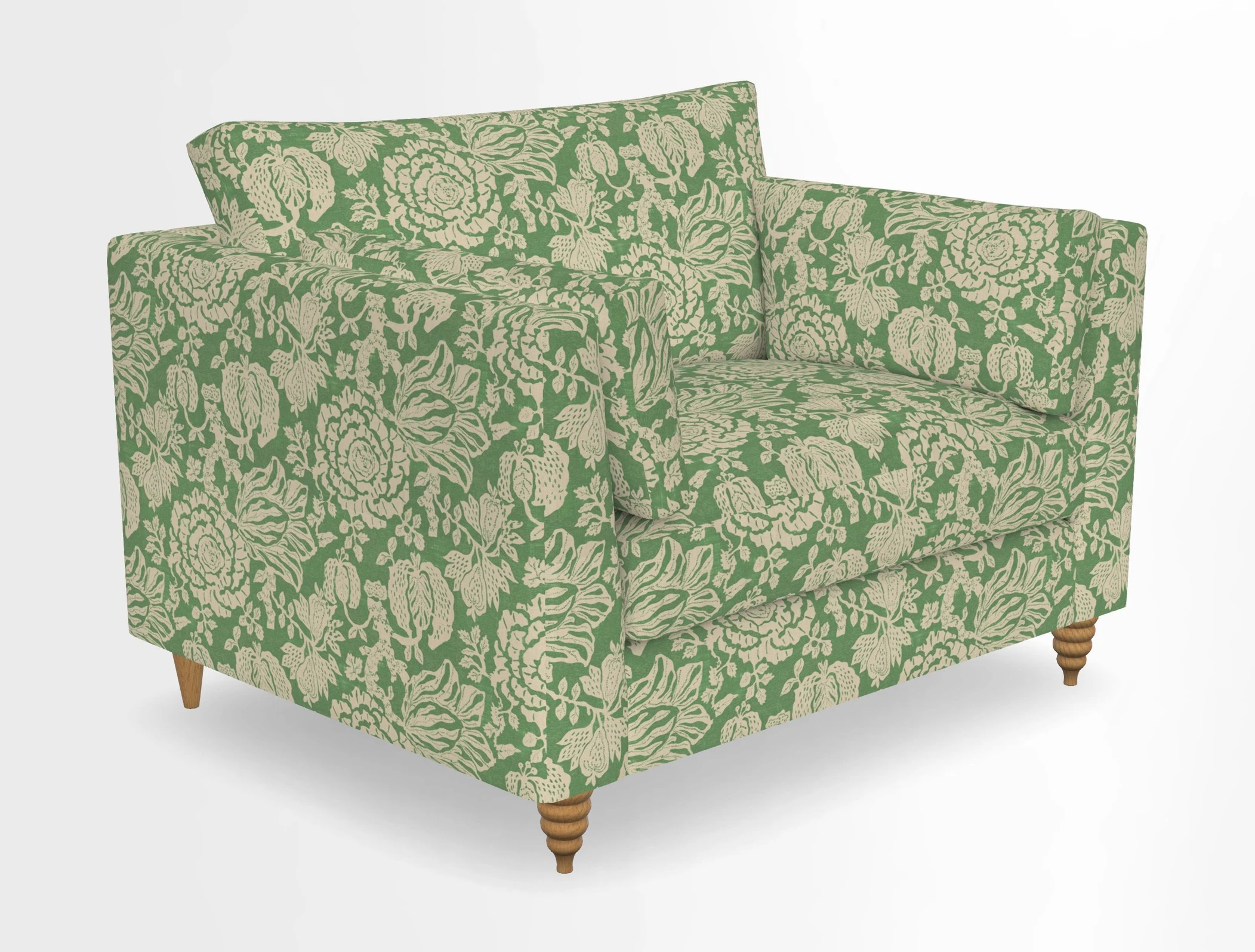 Saltdean snuggler in Linwood Tango Velvet Rosewood