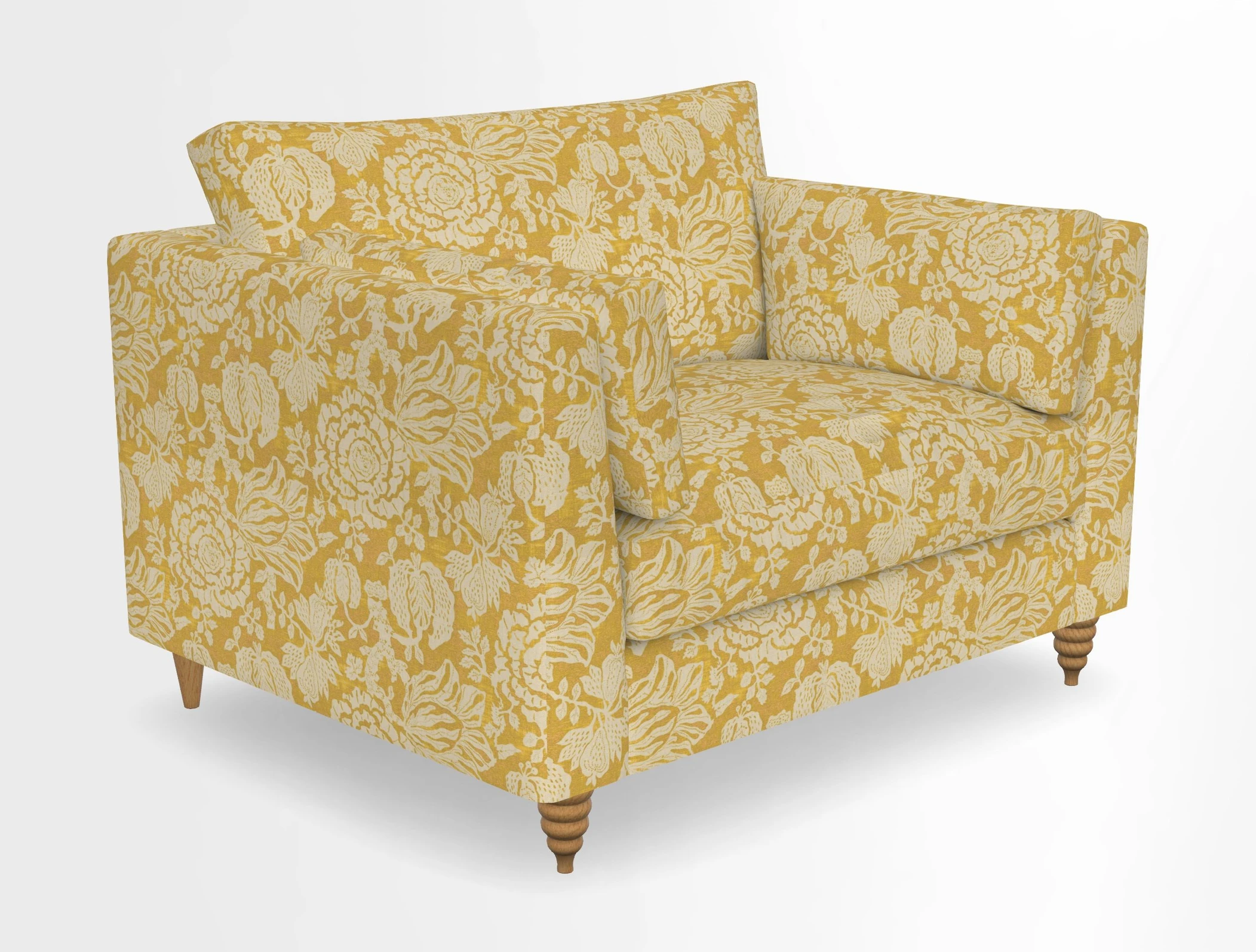 Saltdean snuggler in Linwood Tango Velvet Rosewood