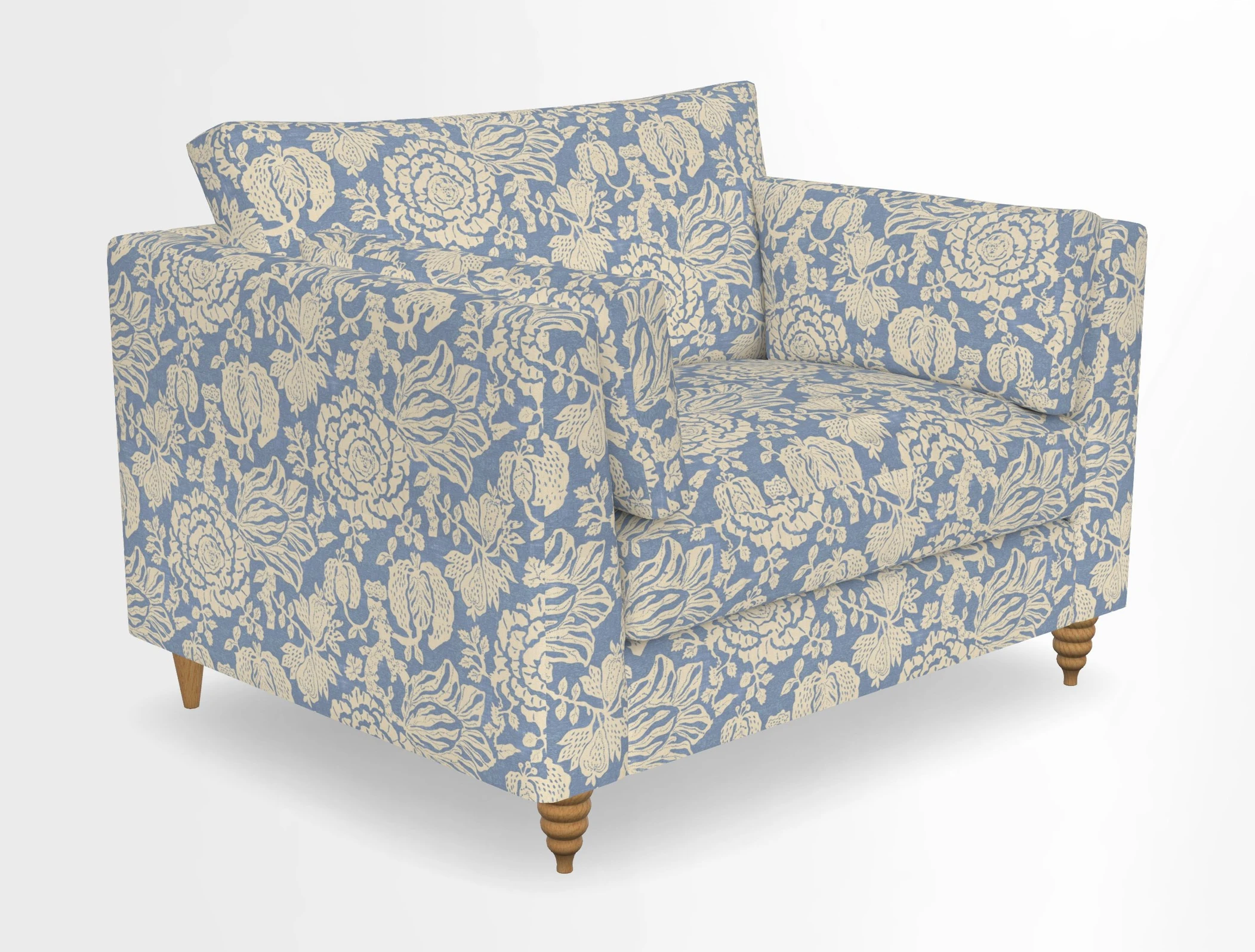 Saltdean snuggler in Linwood Tango Velvet Rosewood