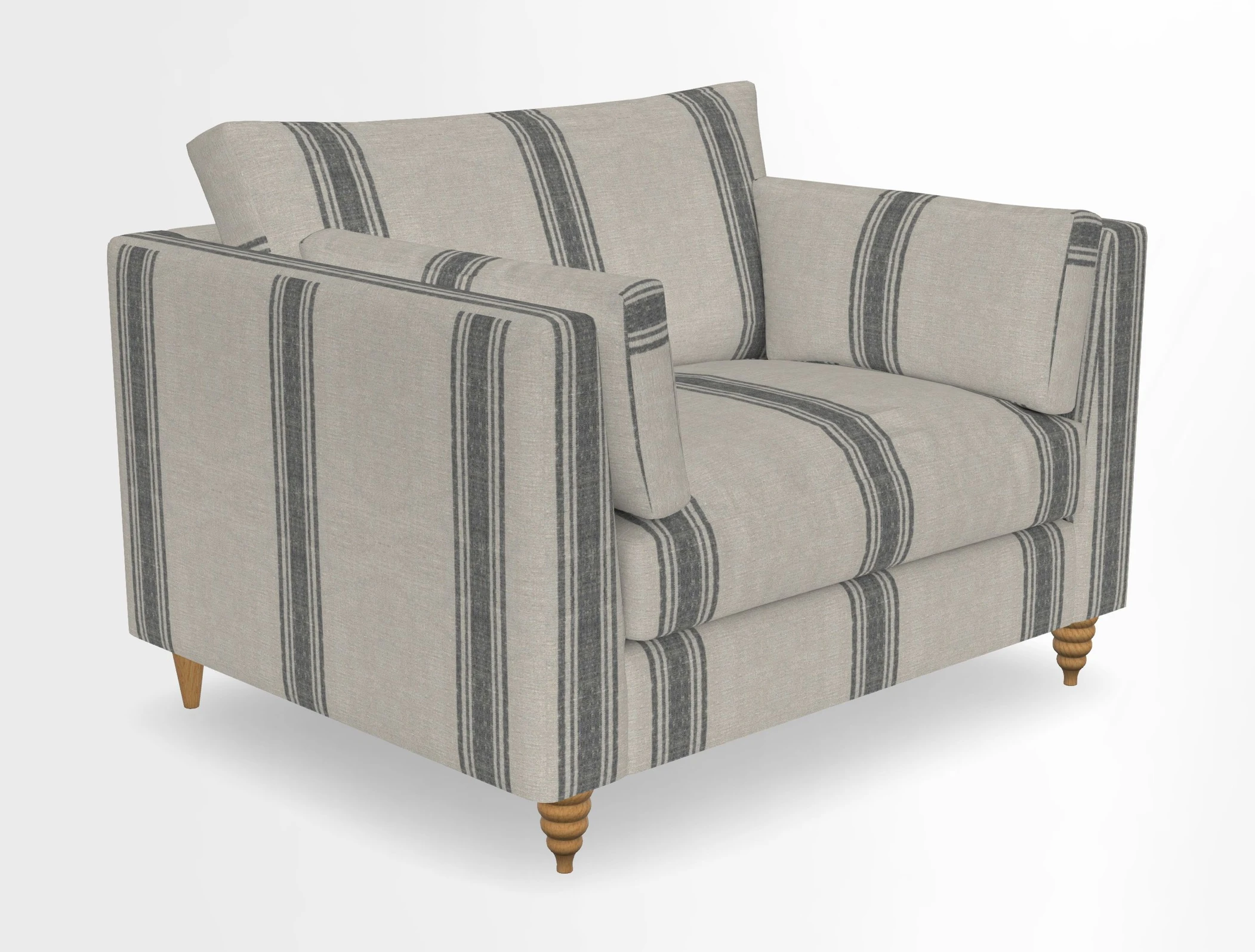 Saltdean snuggler in Linwood Tango Velvet Rosewood