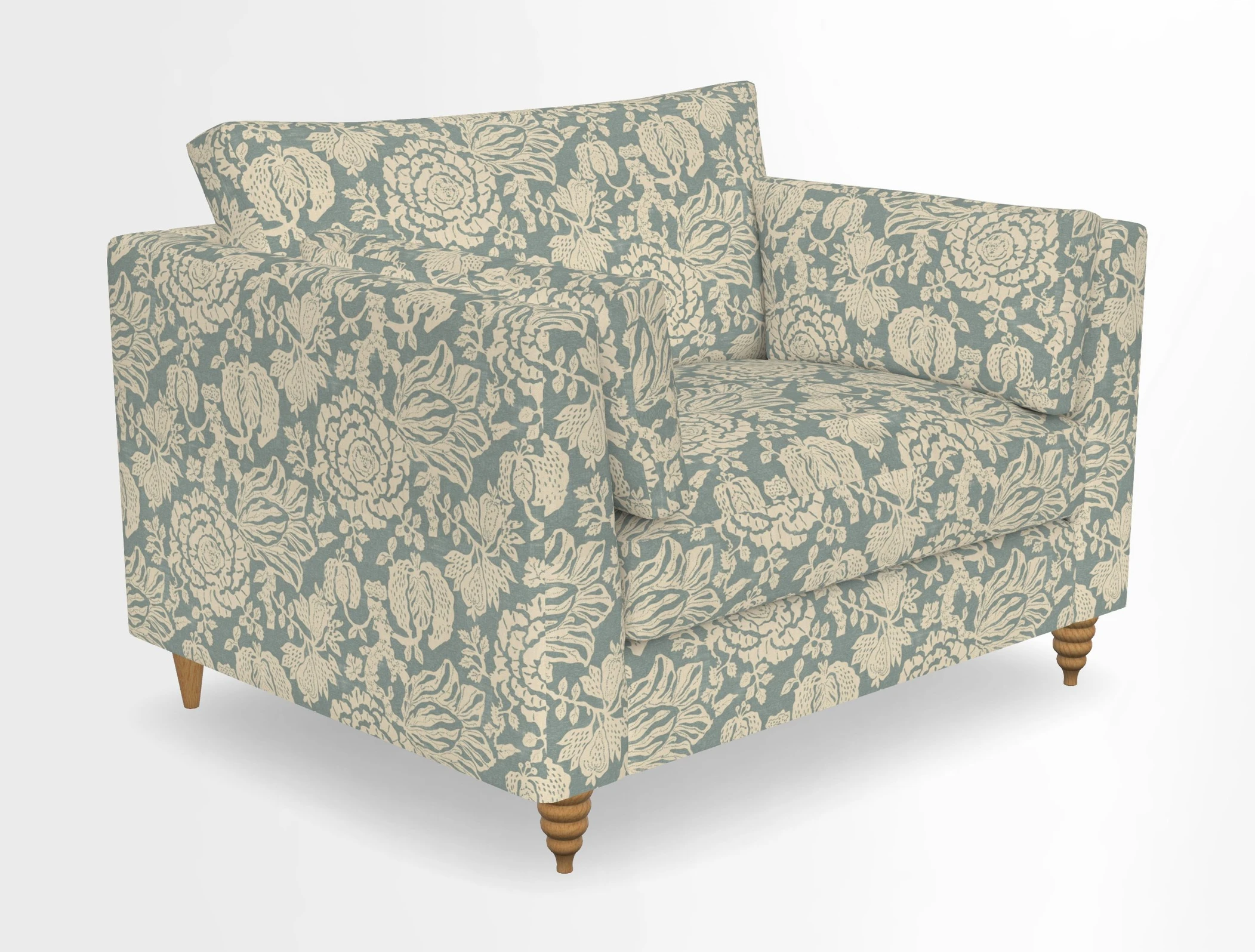 Saltdean snuggler in Linwood Tango Velvet Rosewood