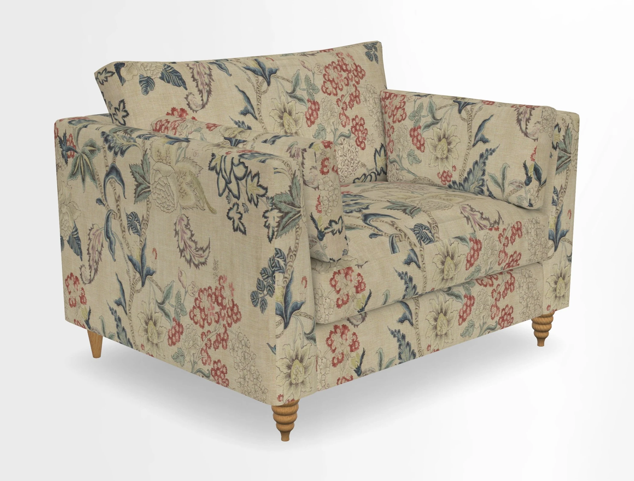 Saltdean snuggler in Linwood Tango Velvet Rosewood