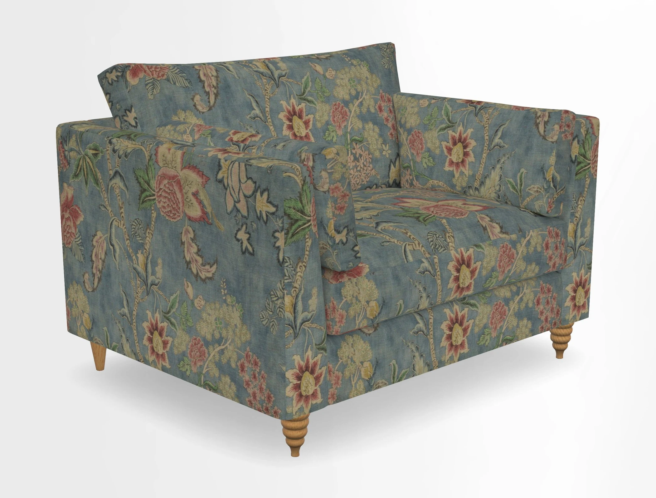 Saltdean snuggler in Linwood Tango Velvet Rosewood