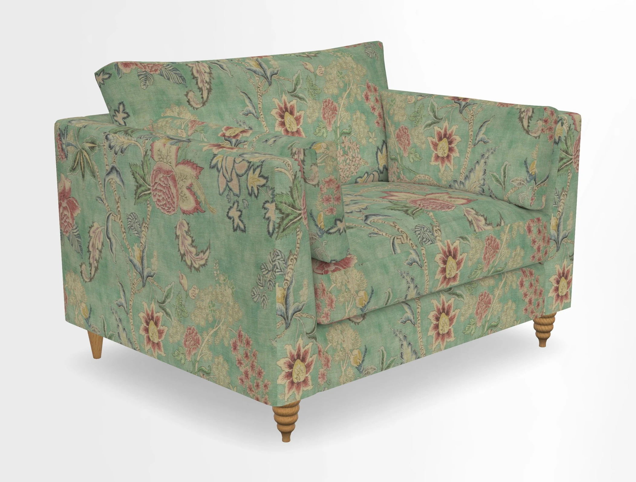 Saltdean snuggler in Linwood Tango Velvet Rosewood