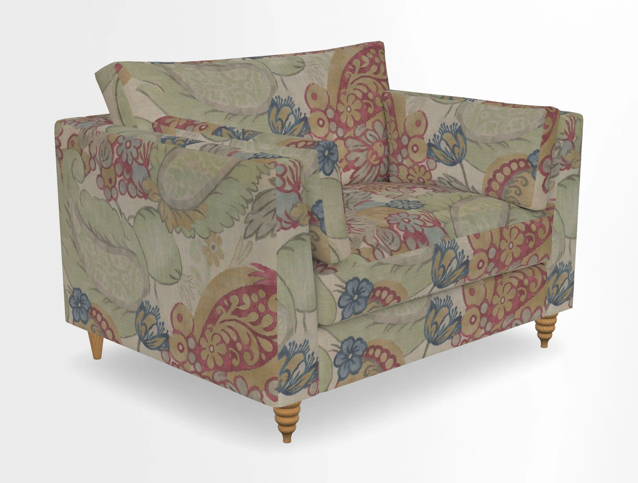Saltdean snuggler in Linwood Tango Velvet Rosewood