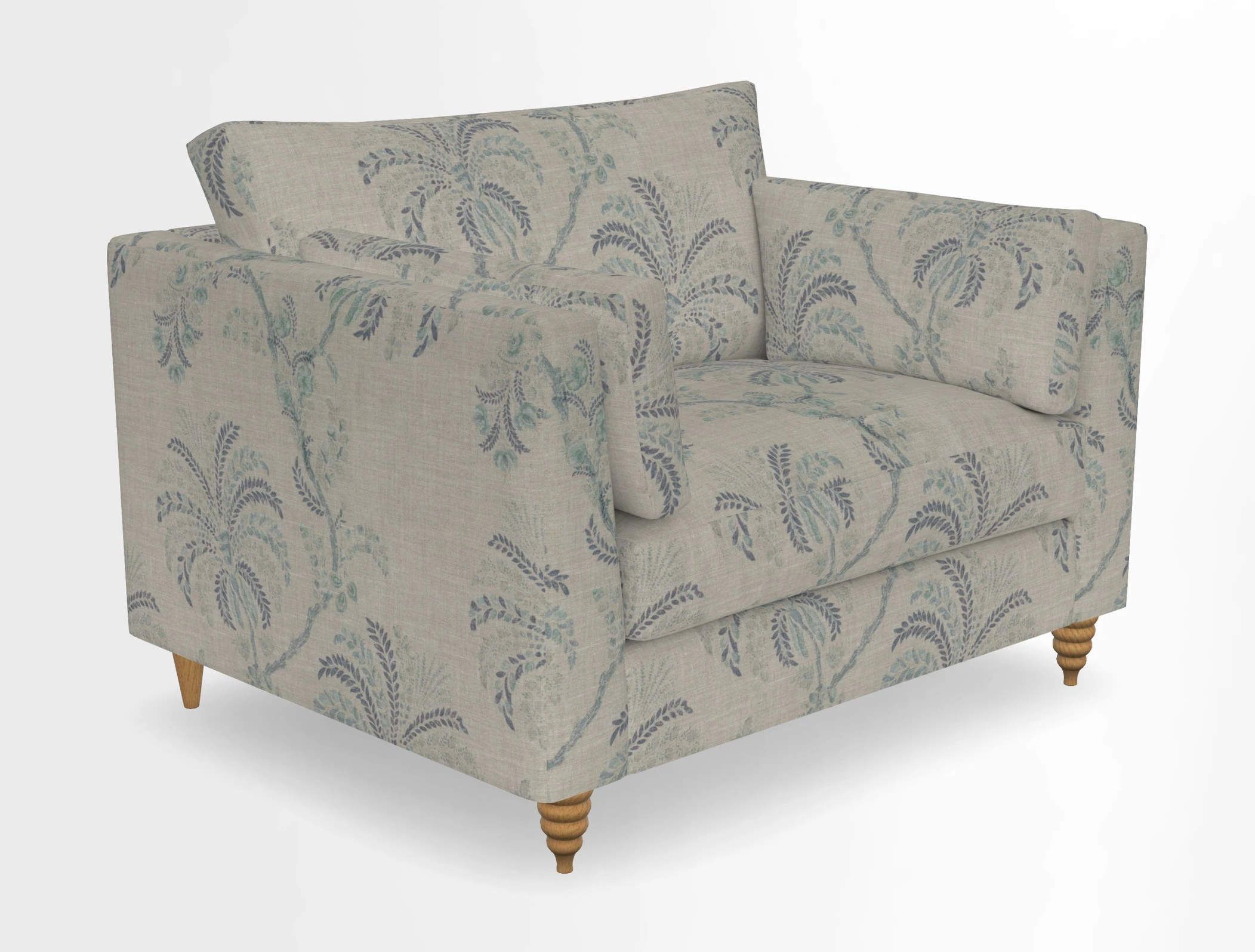 Saltdean snuggler in Linwood Tango Velvet Rosewood