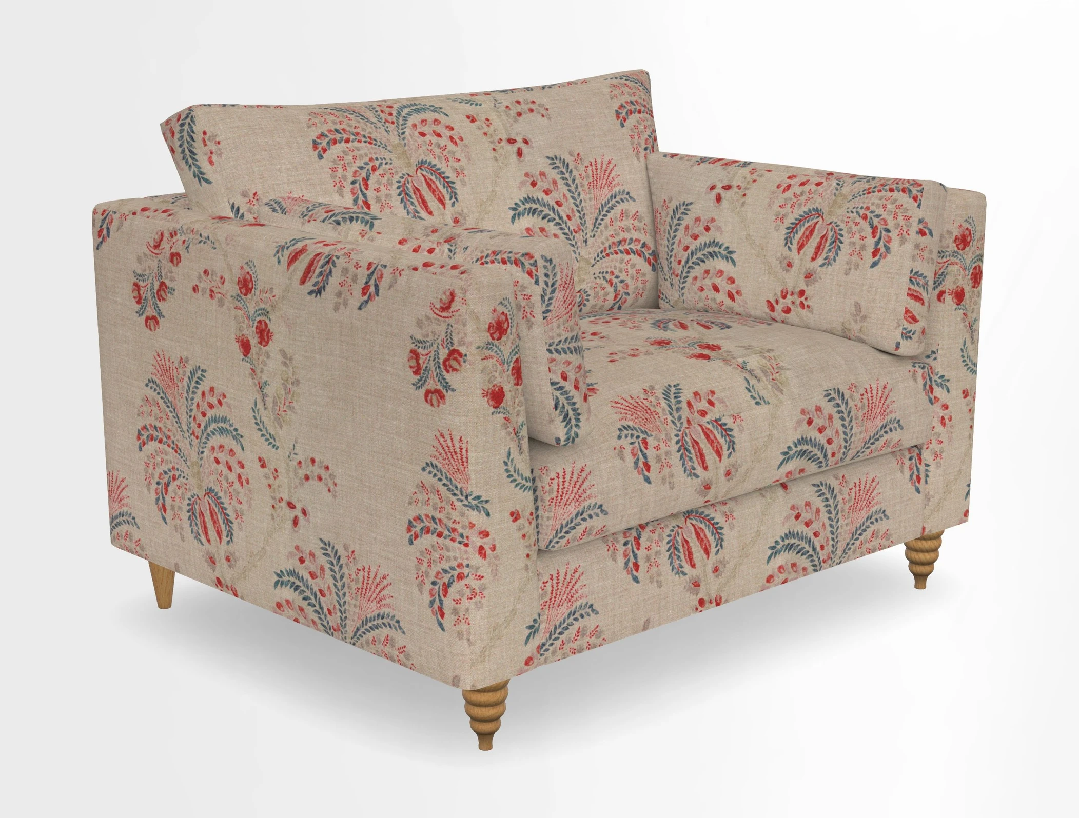 Saltdean snuggler in Linwood Tango Velvet Rosewood