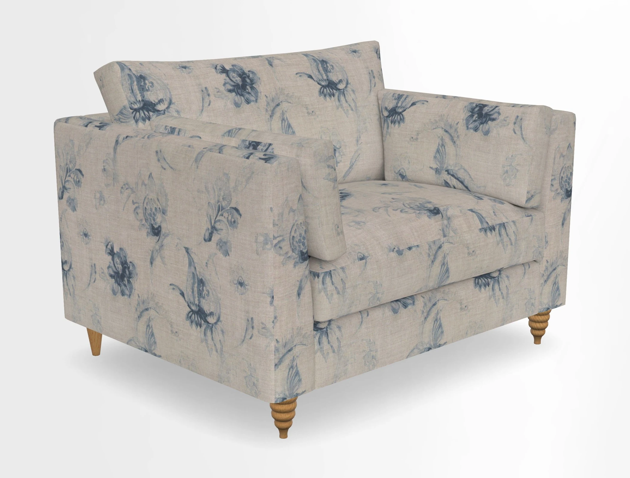 Saltdean snuggler in Linwood Tango Velvet Rosewood