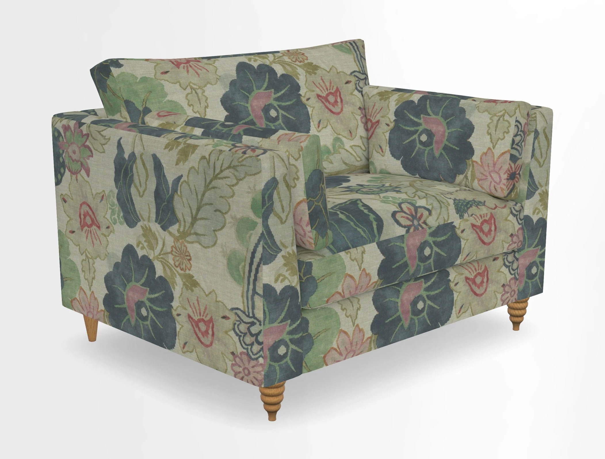 Saltdean snuggler in Linwood Tango Velvet Rosewood