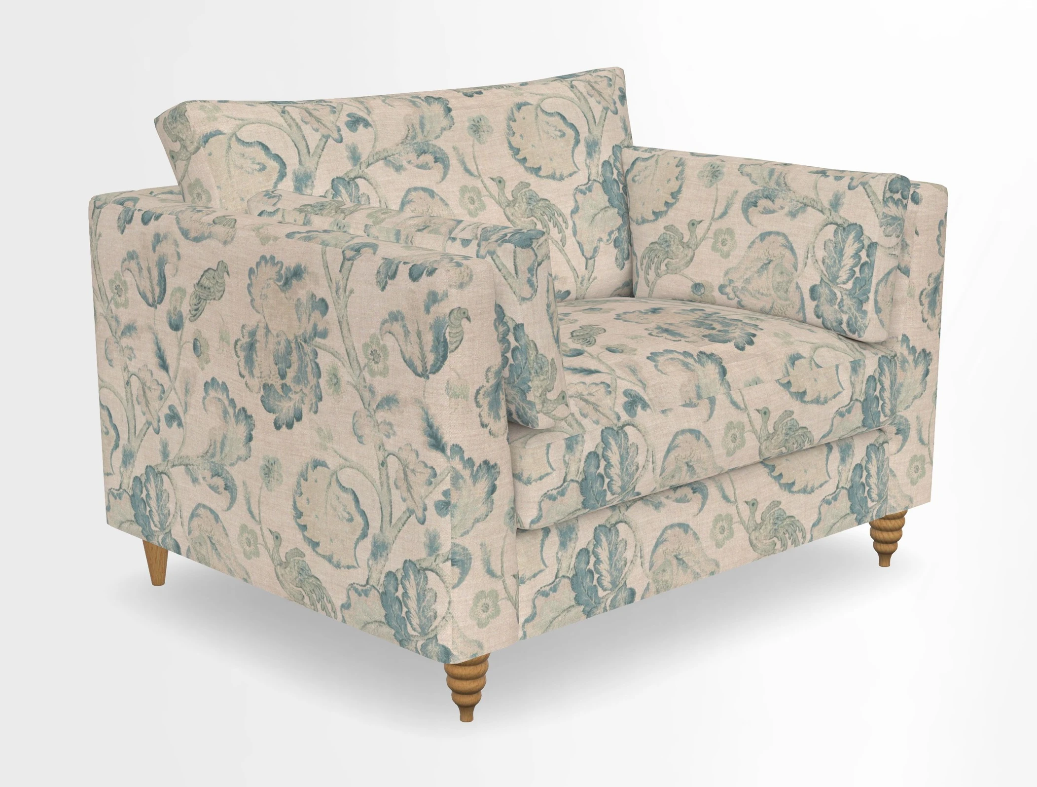 Saltdean snuggler in Linwood Tango Velvet Rosewood