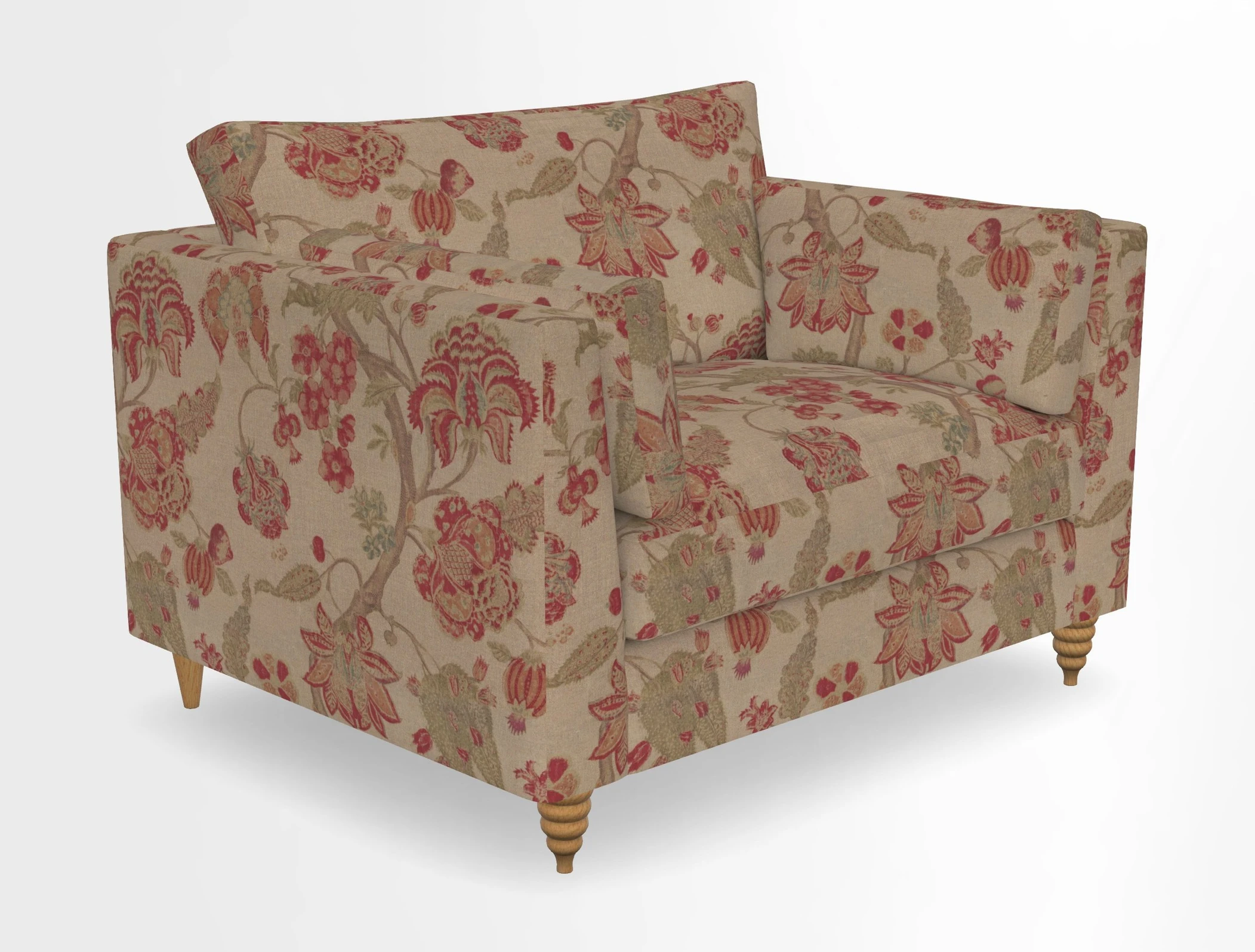 Saltdean snuggler in Linwood Tango Velvet Rosewood