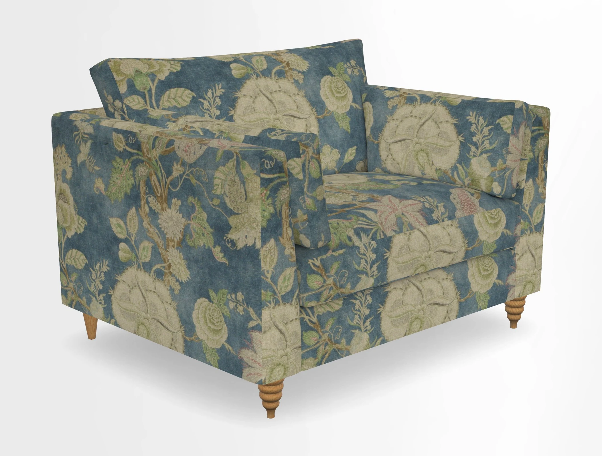 Saltdean snuggler in Linwood Tango Velvet Rosewood