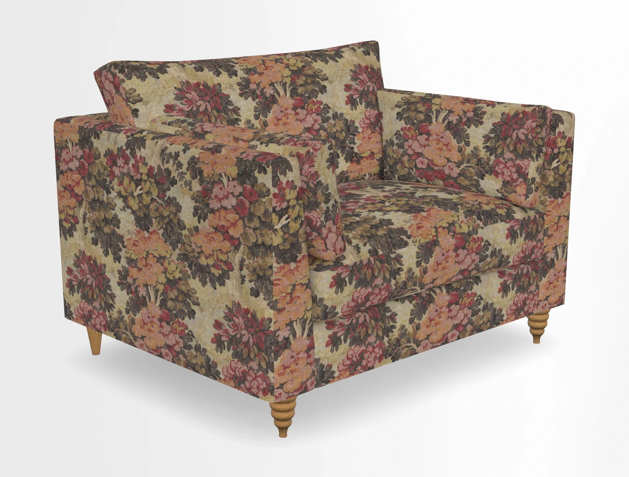 Saltdean snuggler in Linwood Tango Velvet Rosewood