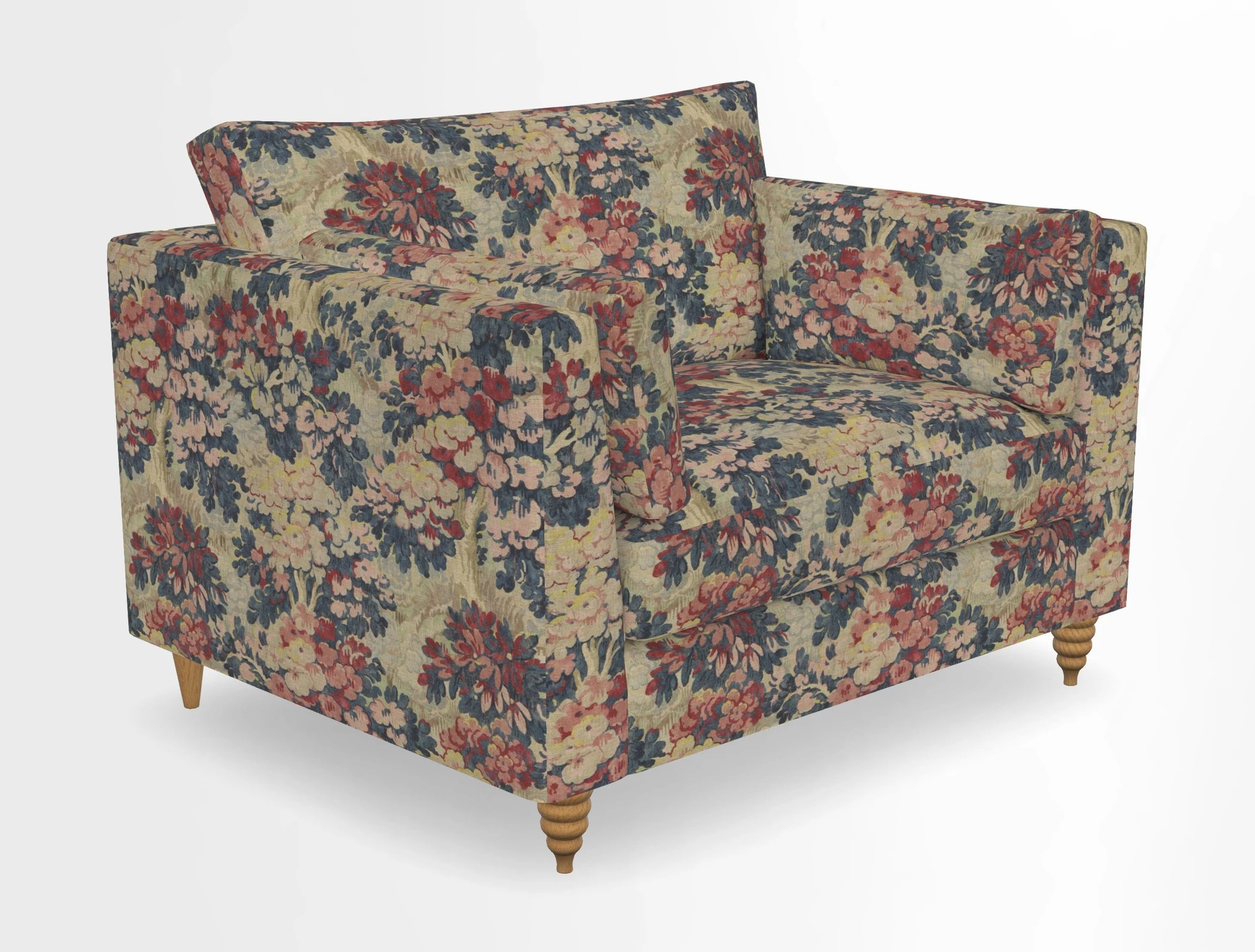 Saltdean snuggler in Linwood Tango Velvet Rosewood