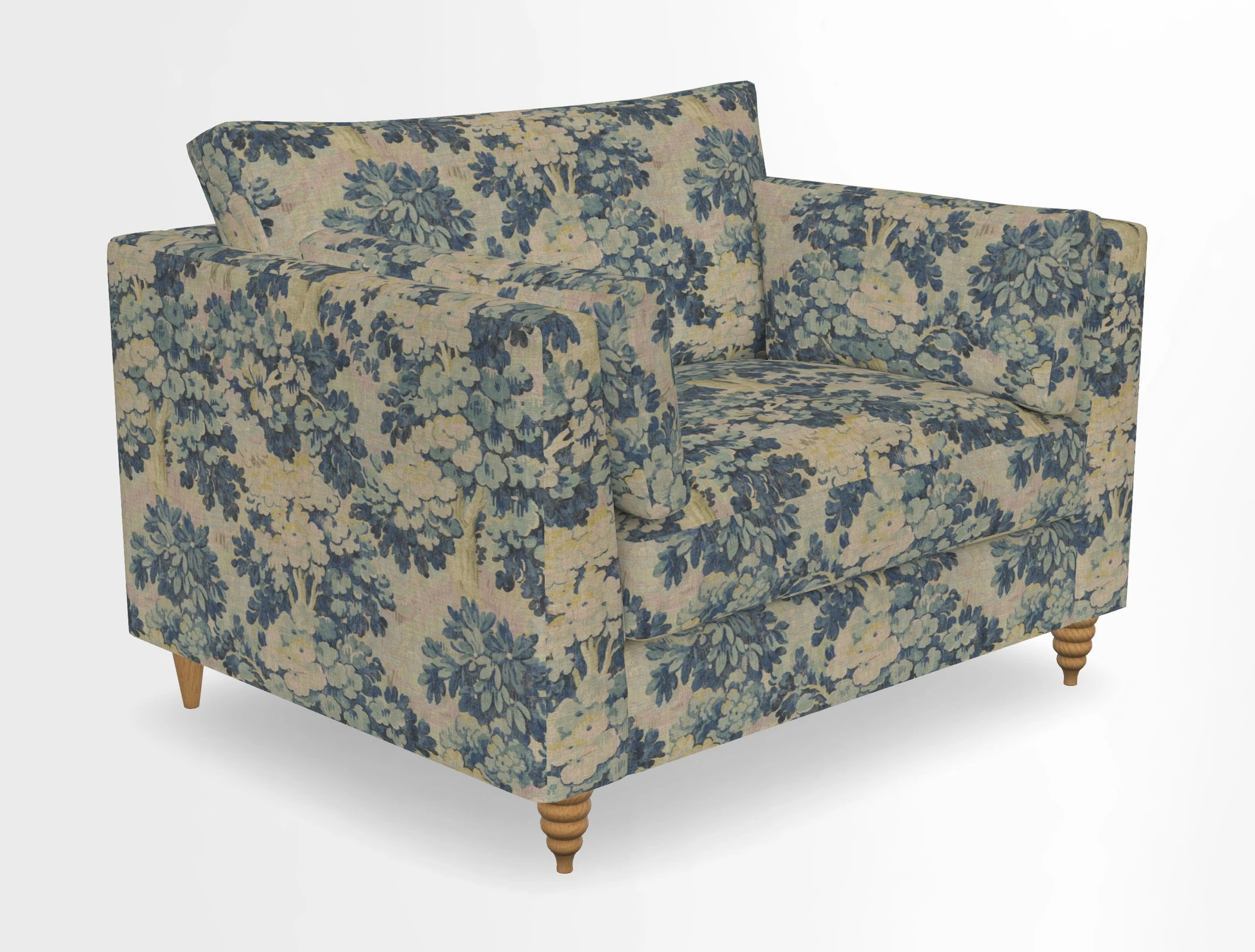 Saltdean snuggler in Linwood Tango Velvet Rosewood