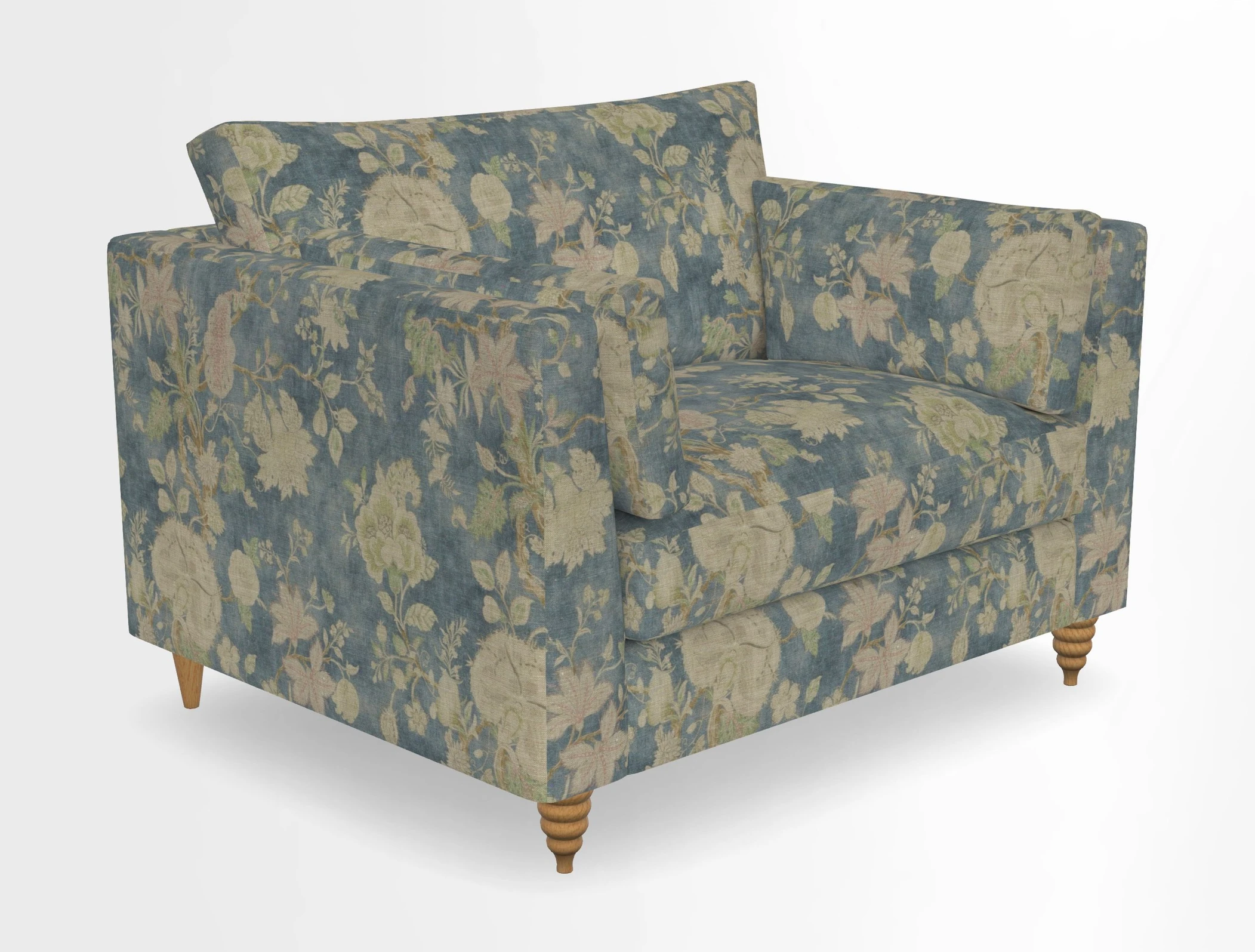Saltdean snuggler in Linwood Tango Velvet Rosewood