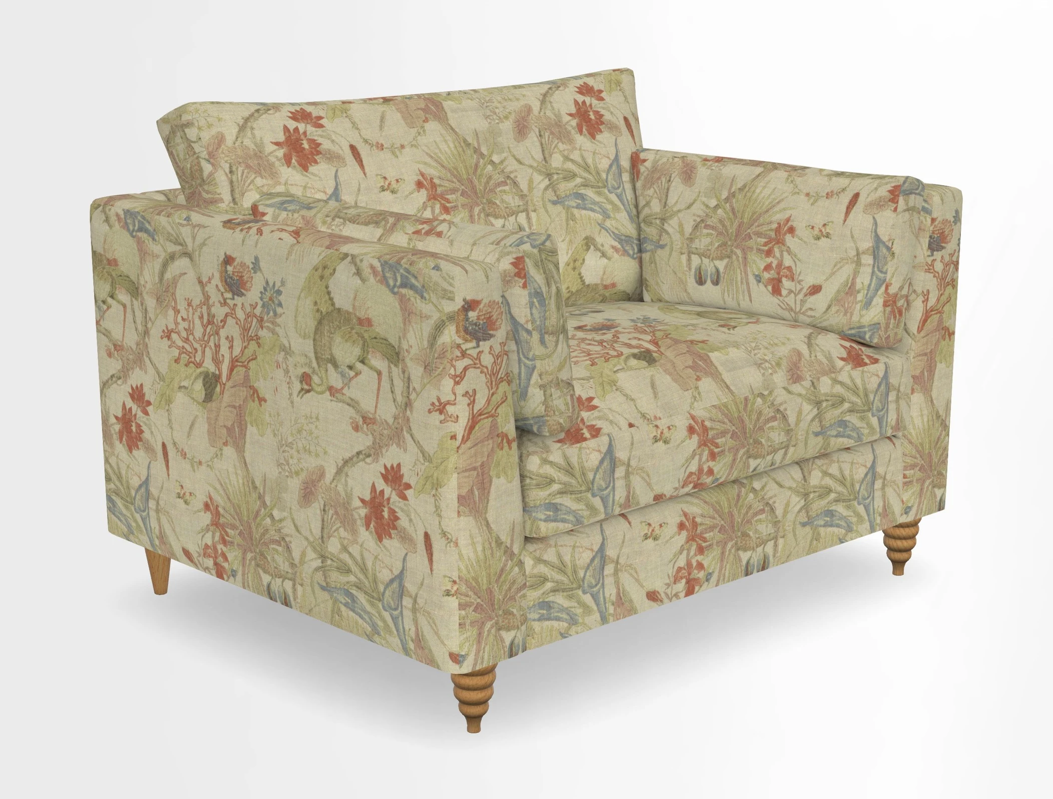 Saltdean snuggler in Linwood Tango Velvet Rosewood