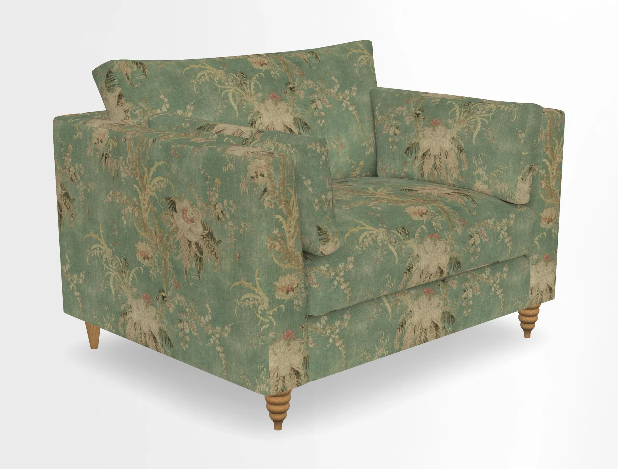 Saltdean snuggler in Linwood Tango Velvet Rosewood